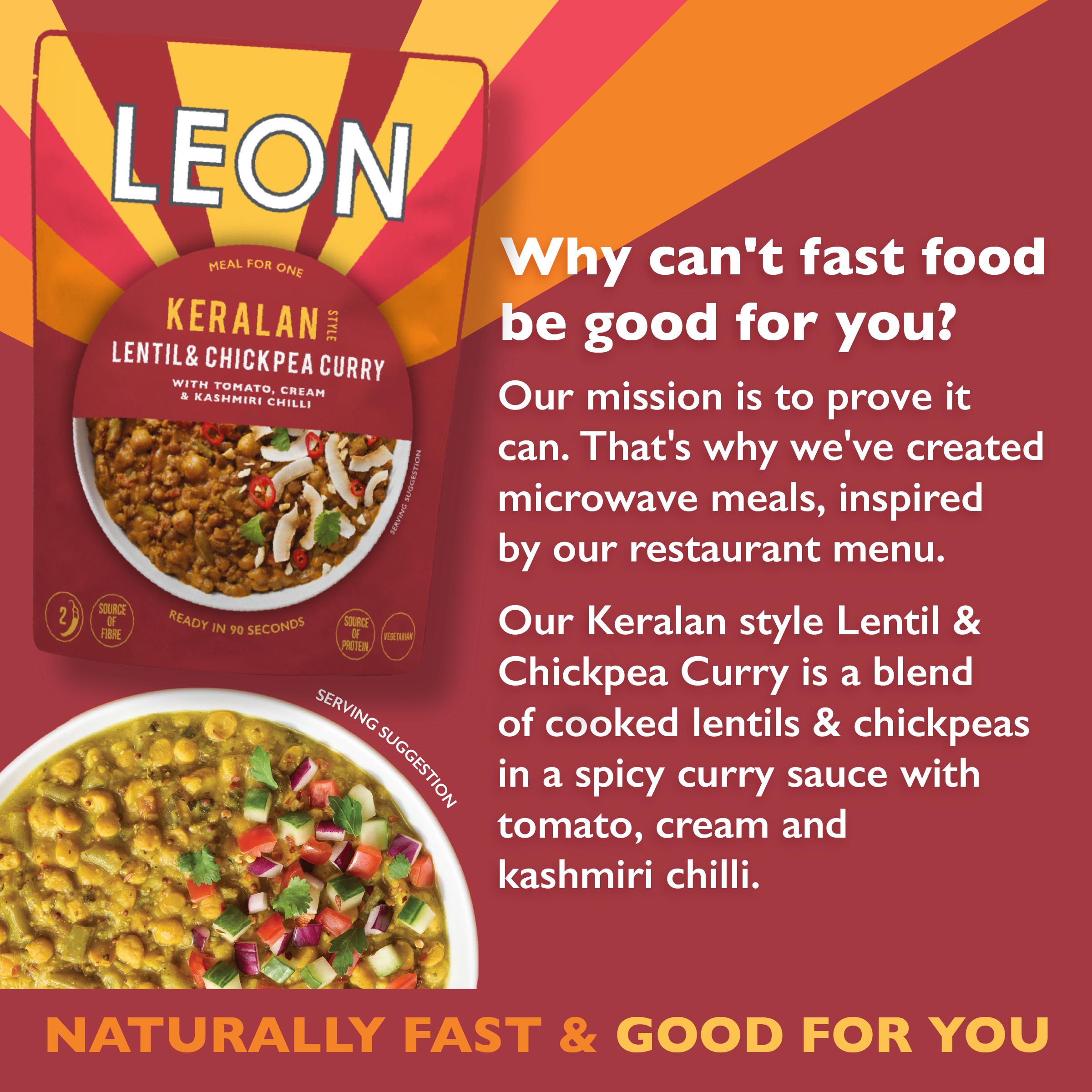 LEON Keralan Style Lentil & Chickpea Curry 250g thumbnail 3
