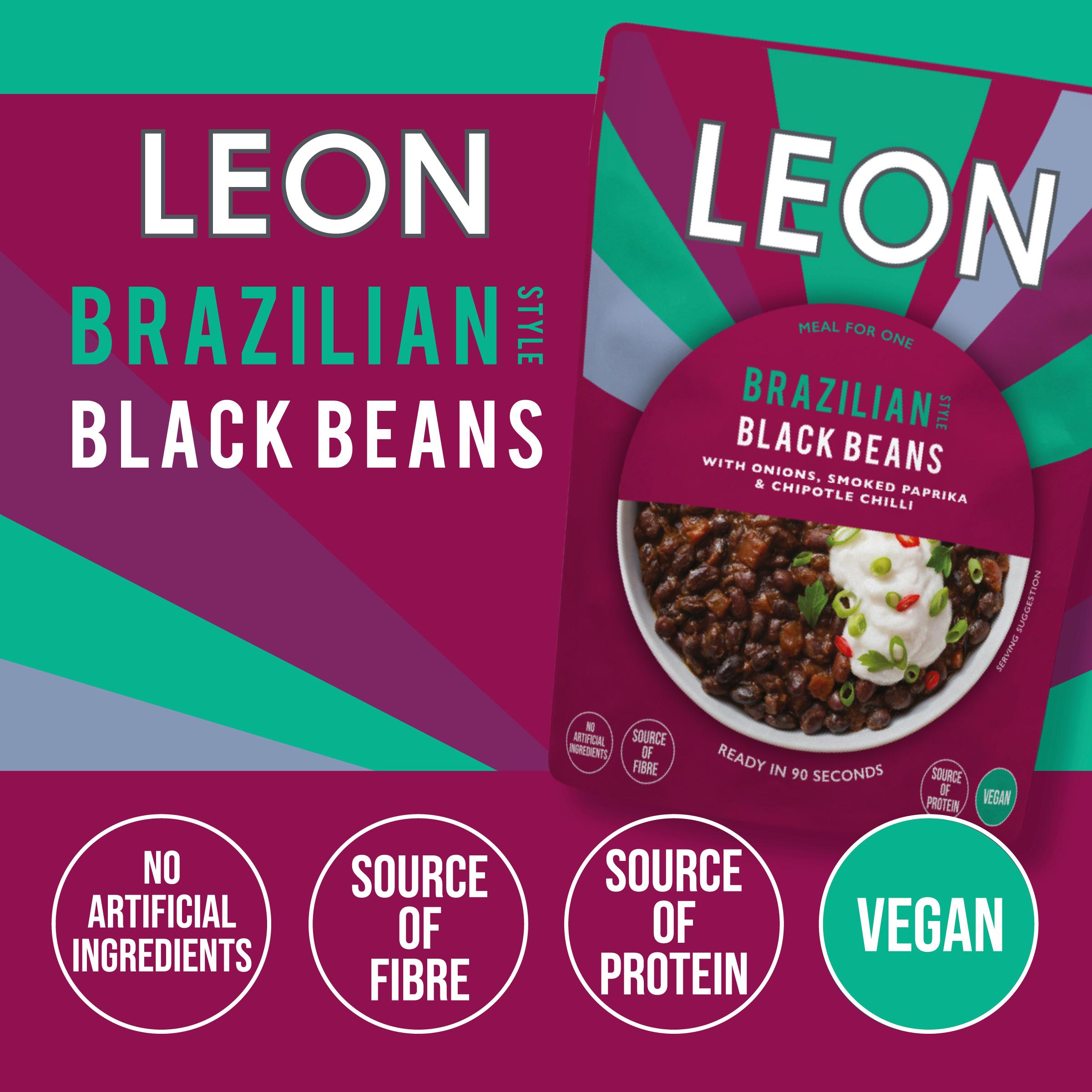 LEON Brazilian Style Black Beans 250g thumbnail 2
