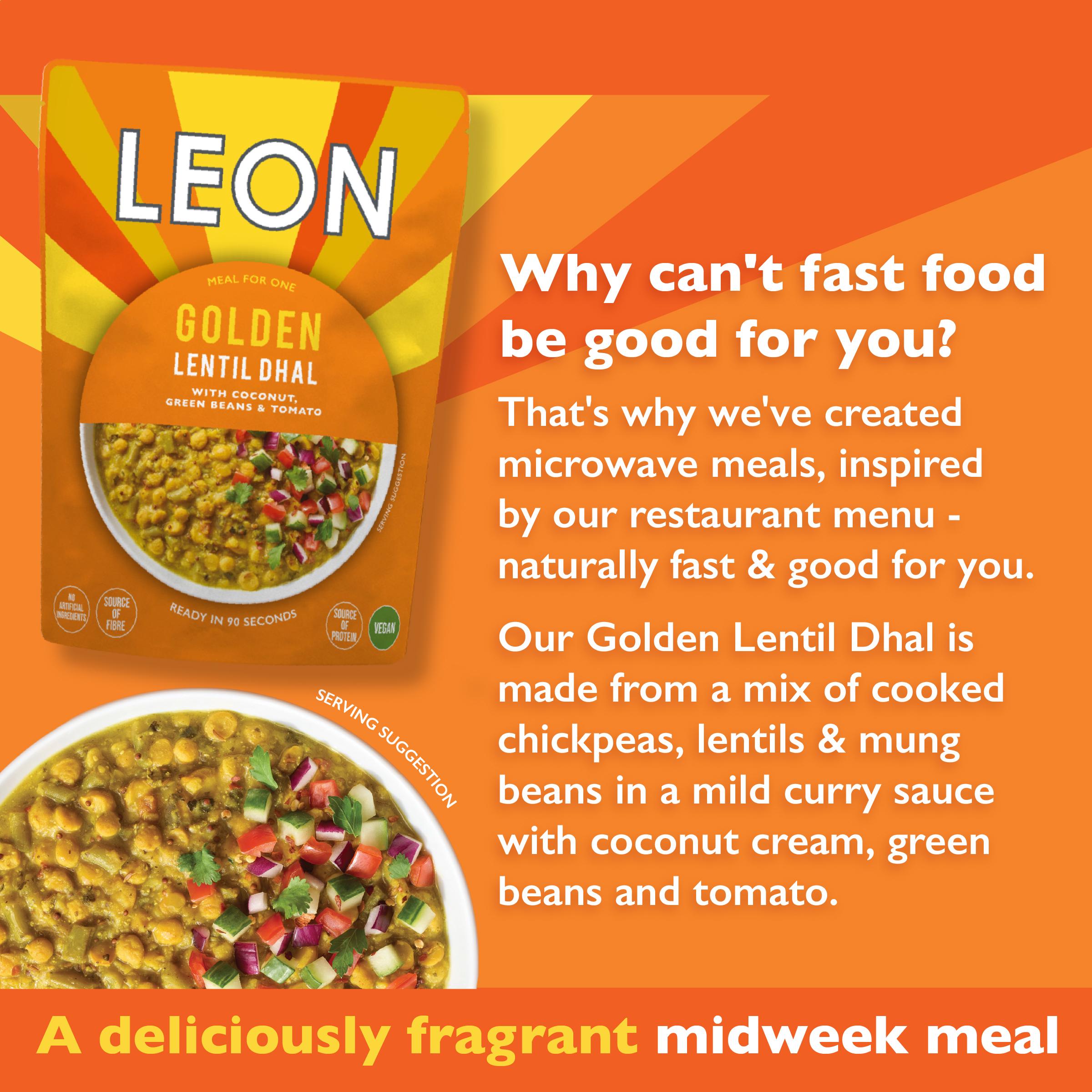 LEON Golden Lentil Dhal 250g thumbnail 3