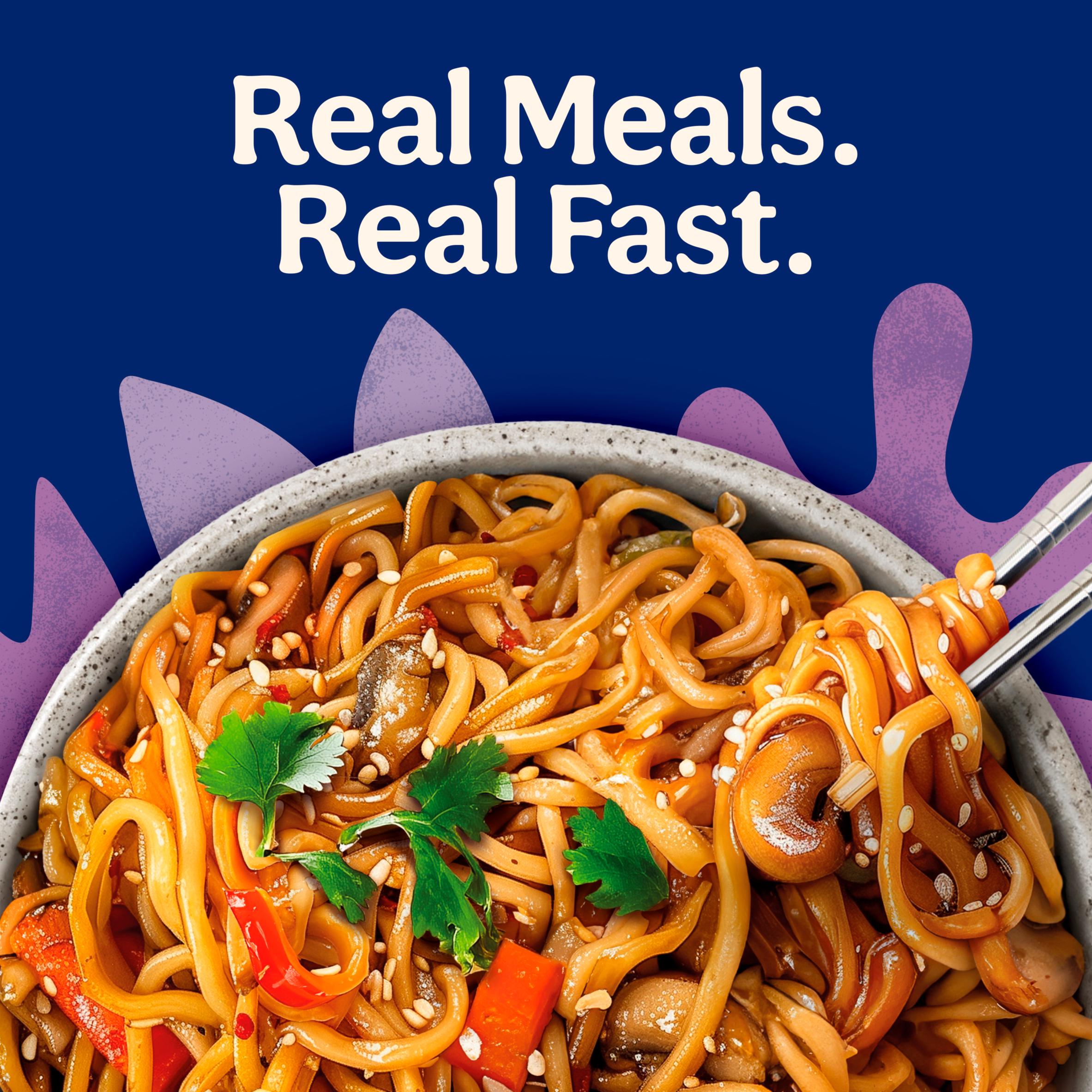 Ben's Original Street Food Chinese Chow Mein Noodles Ready Meal 250g thumbnail 2