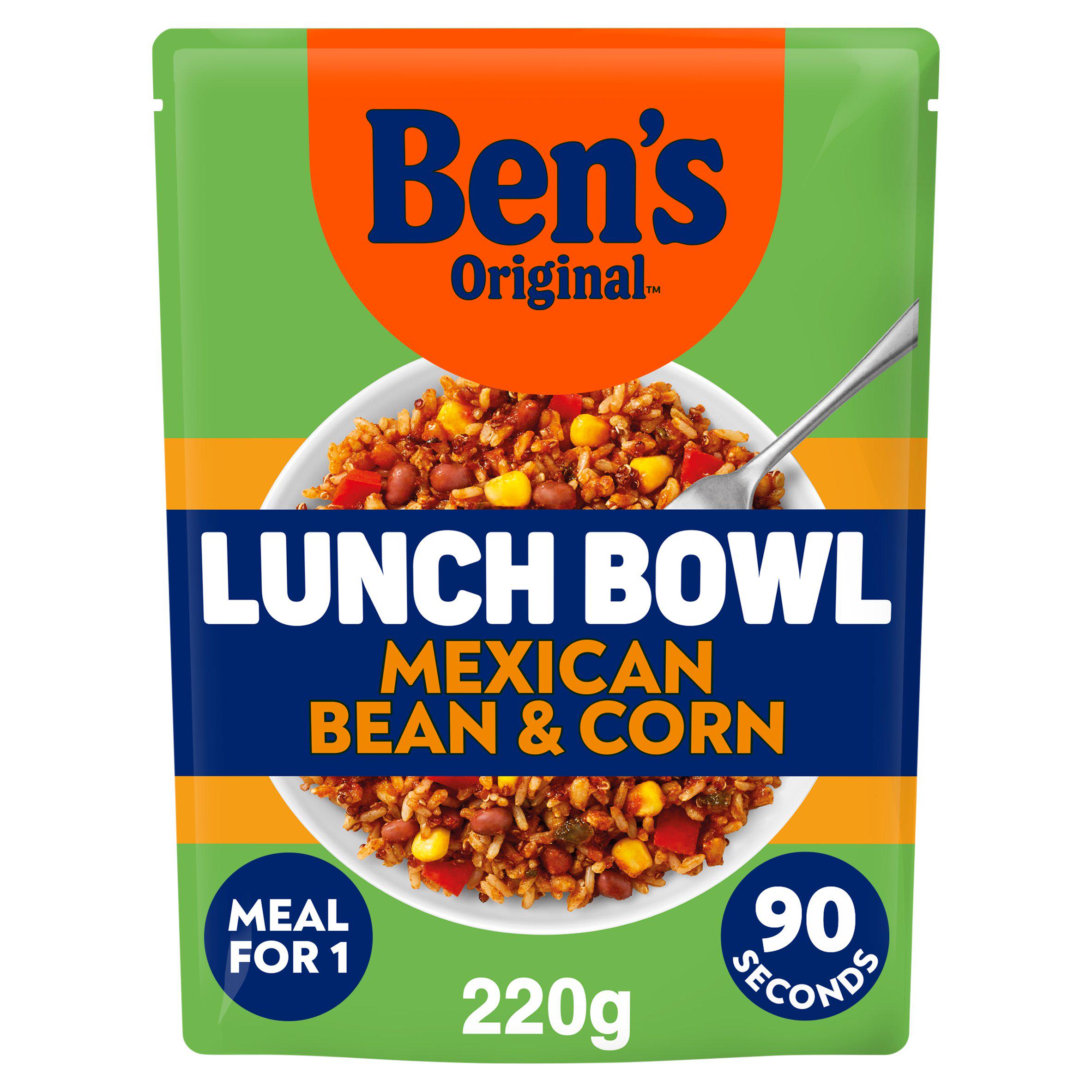 Ben's Original Lunch Bowl Ready Meal Mexican Style Beans & Corn
