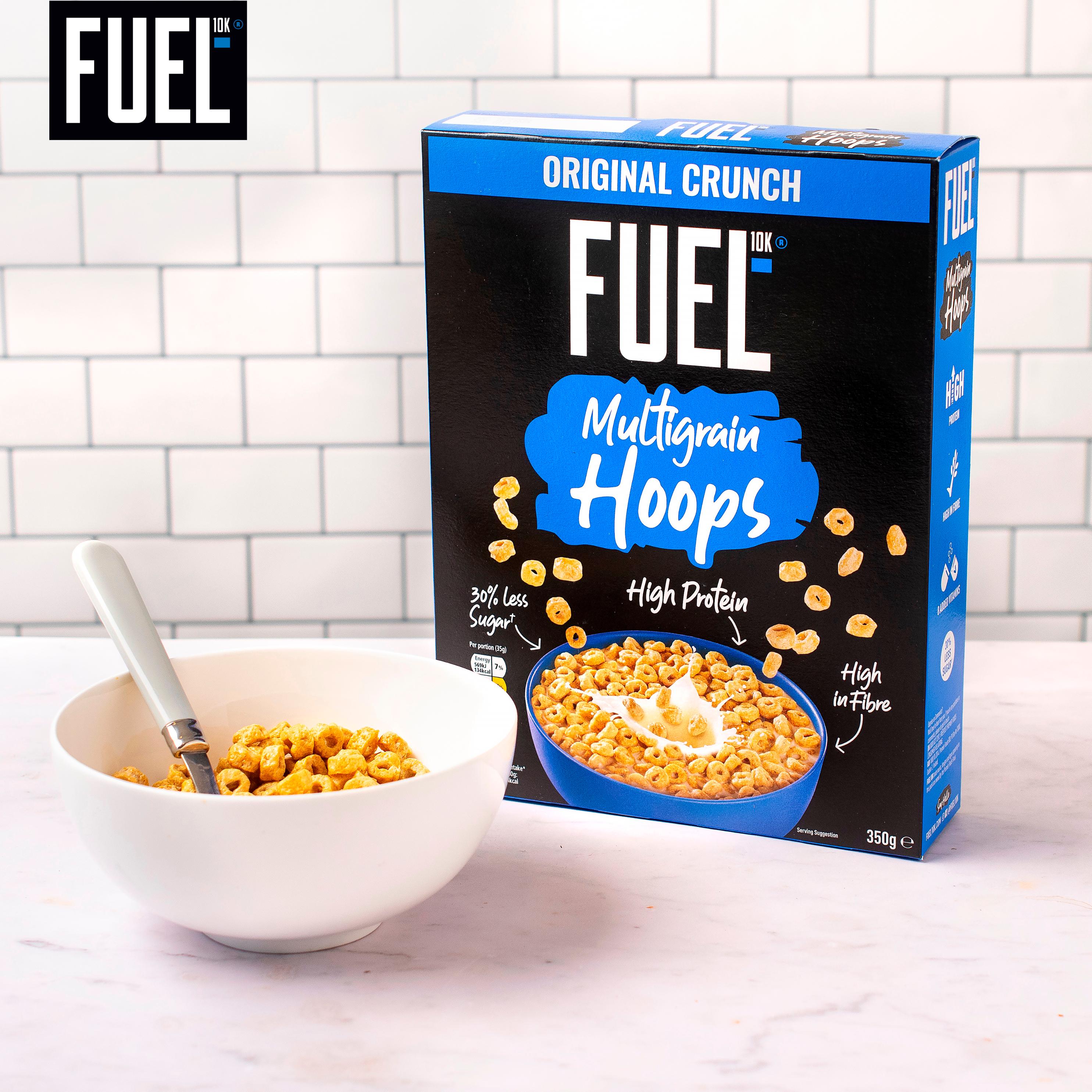 FUEL10K Original Multigrain Hoops High Protein Breakfast Cereal 350g thumbnail 3