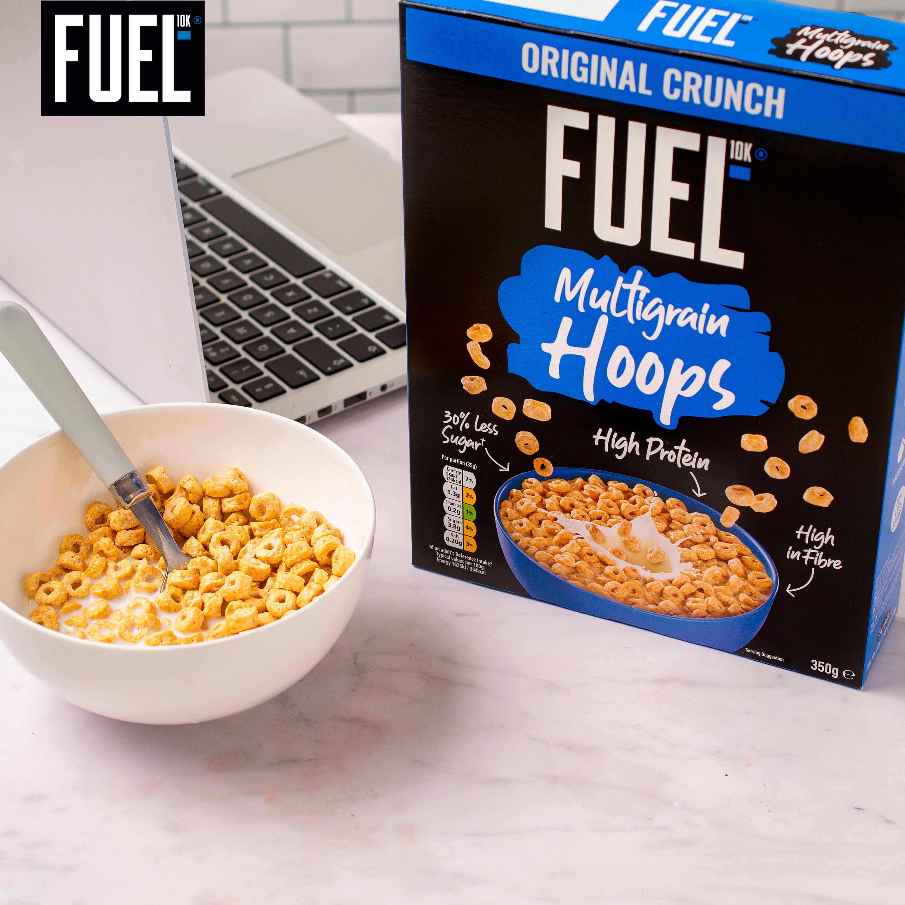 FUEL10K Original Multigrain Hoops High Protein Breakfast Cereal 350g thumbnail 5