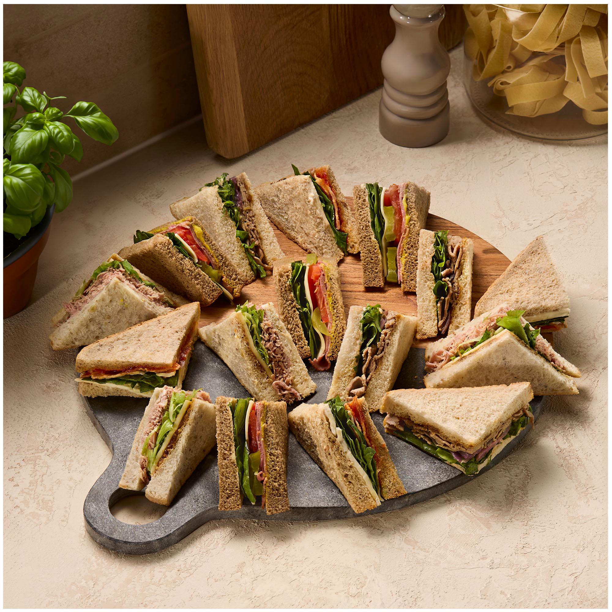 Sainsbury's Luxury Sandwich Platter, Taste the Difference (16 Quarters)