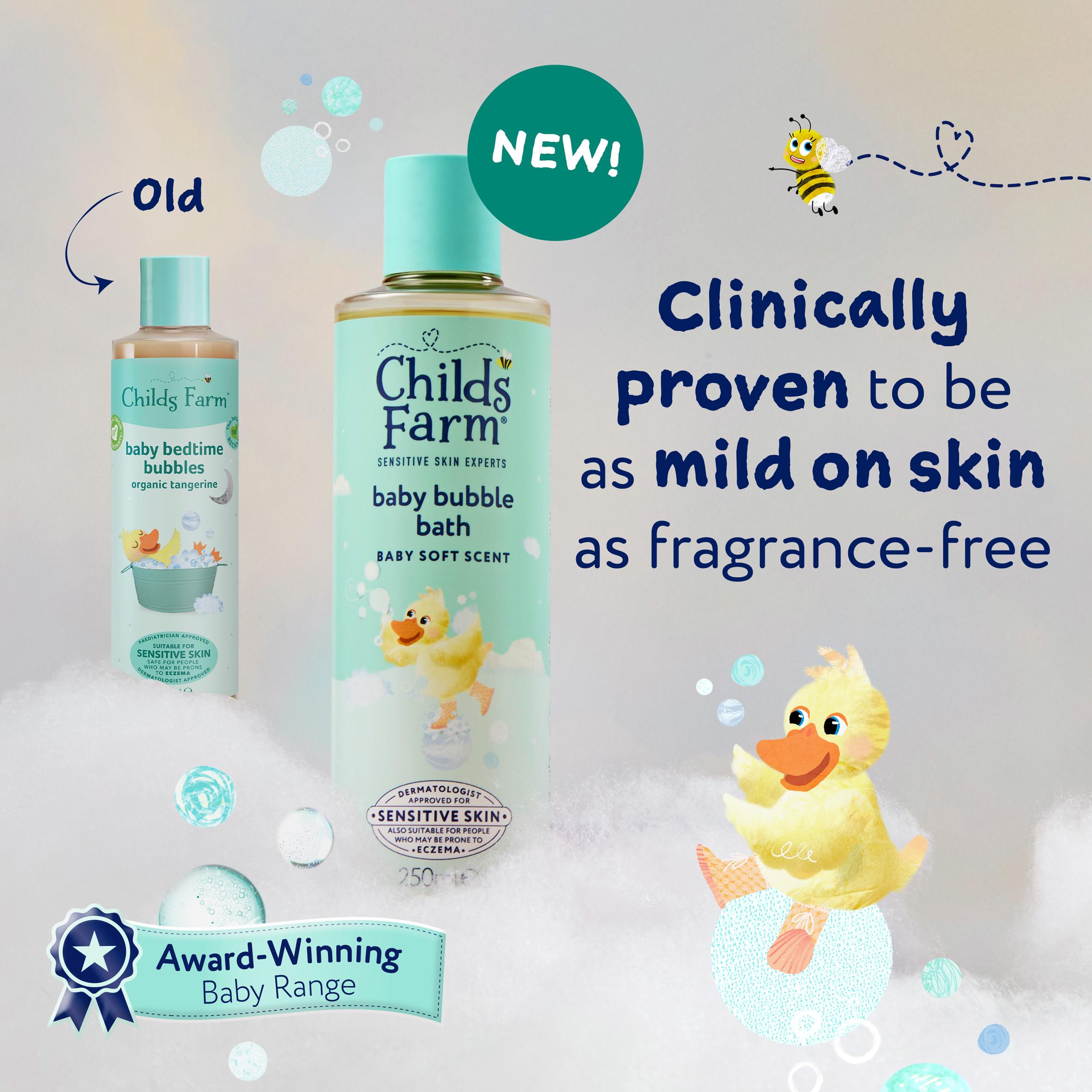 Childs Farm Baby Bedtime Bubble Bath Baby Soft Scent for Newborns & Sensitive Skin 250ml thumbnail 2