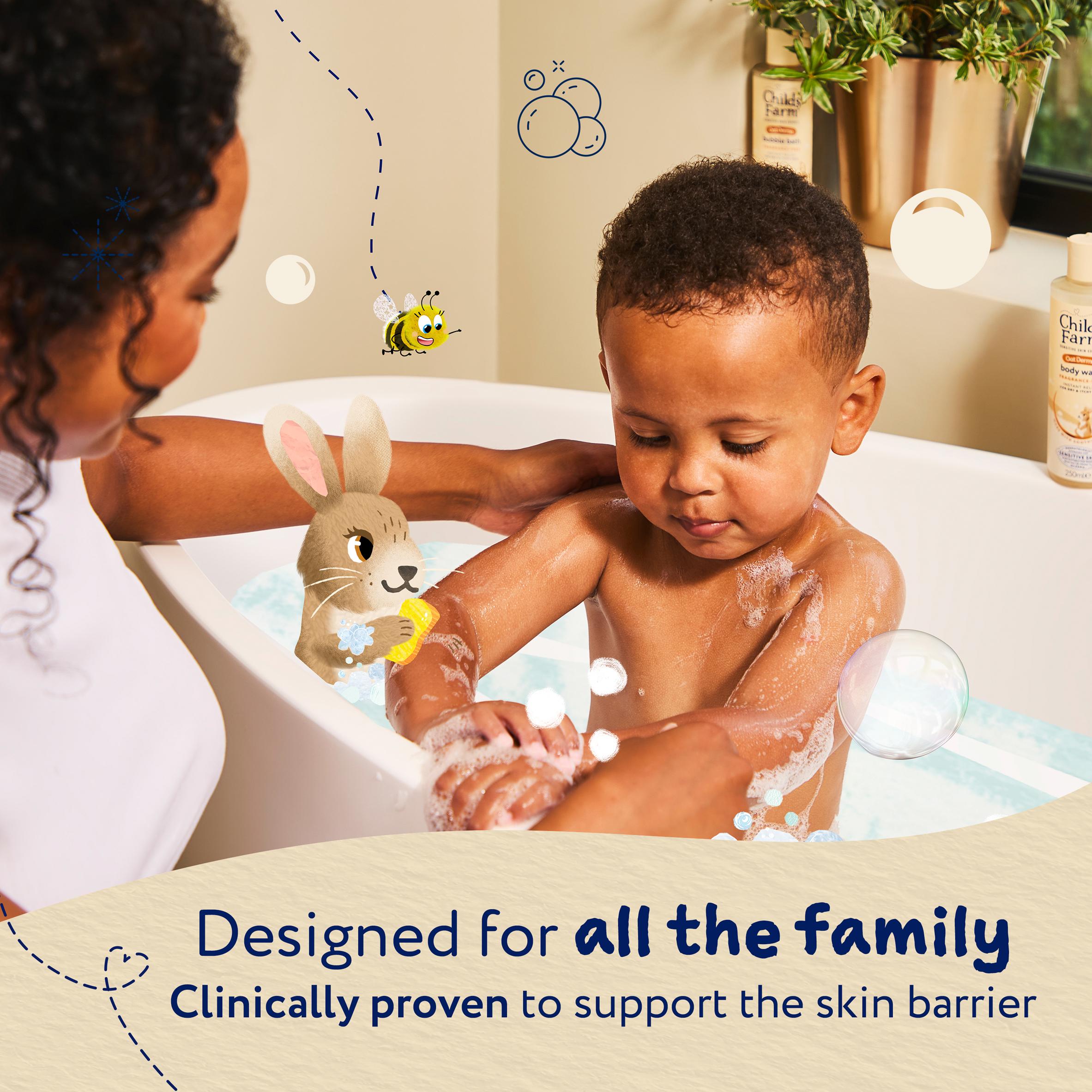Childs Farm Oat Derma Body Wash Fragrance Free Sensitive Skin Baby Kids Shower Gel 250ml thumbnail 3