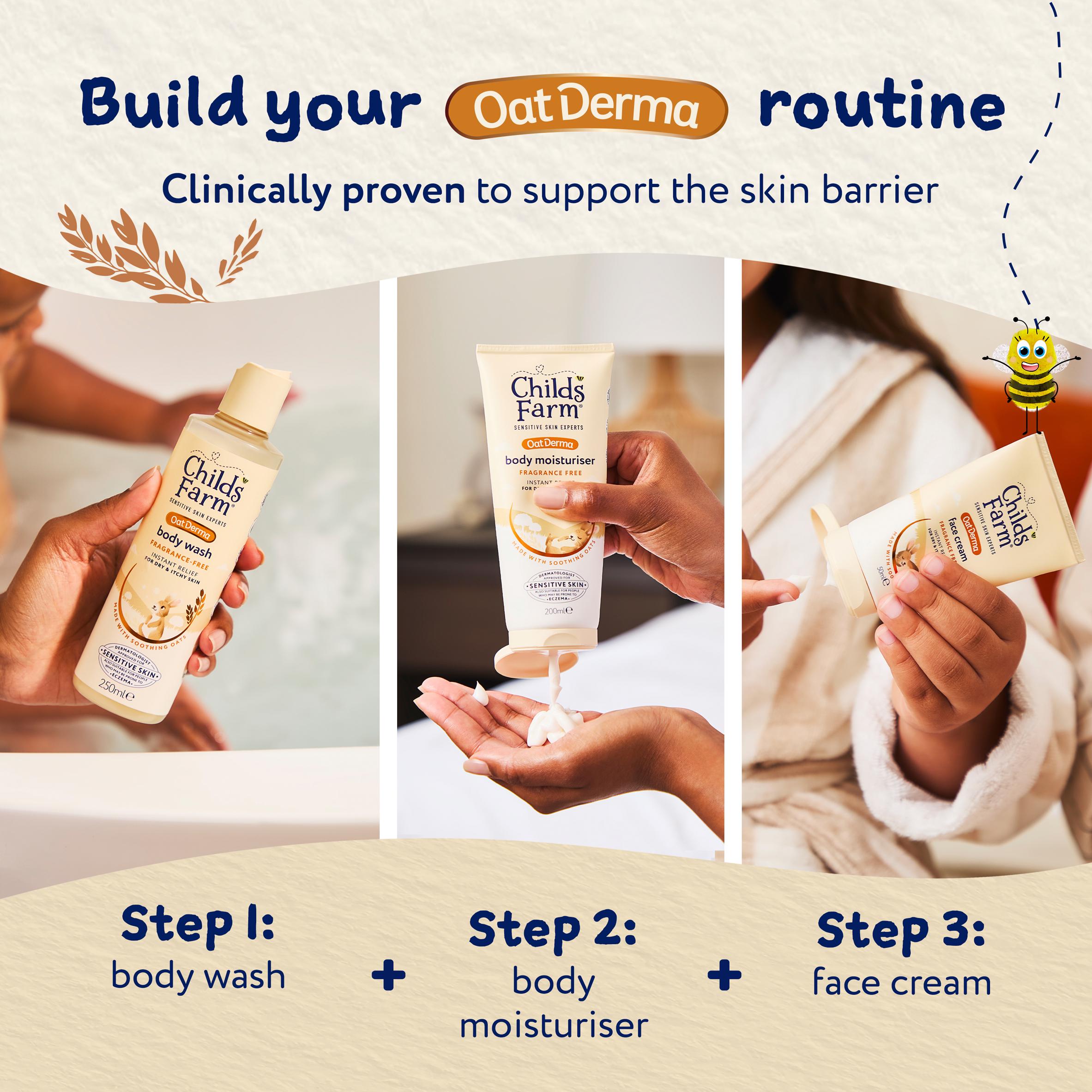 Childs Farm Oat Derma Face Cream Fragrance Free Sensitive Skin Baby Kids Moisturiser 50ml thumbnail 6
