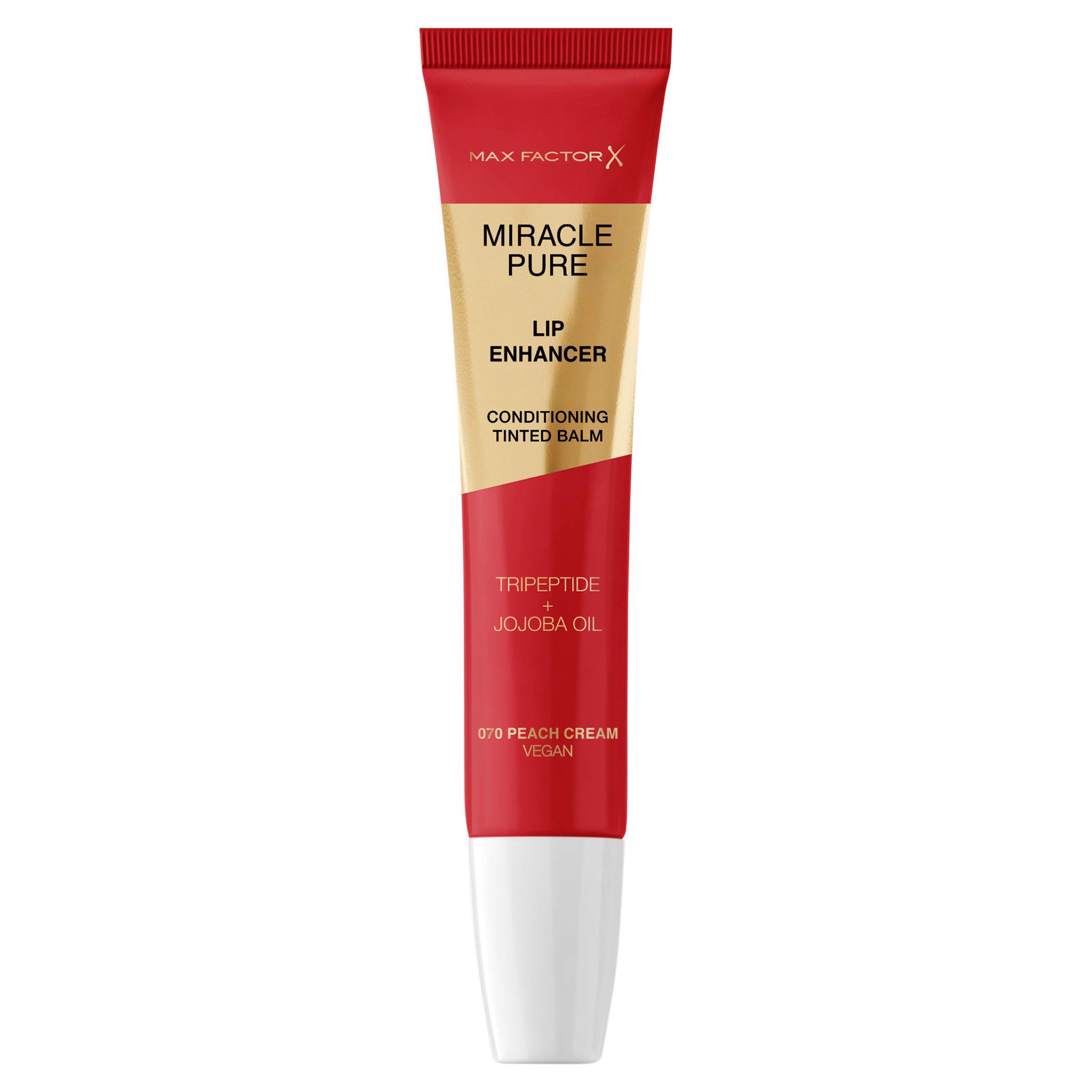 Max Factor Miracle Pure Lip Enhancer Hydrating Lip Balm 070 Peach Cream
