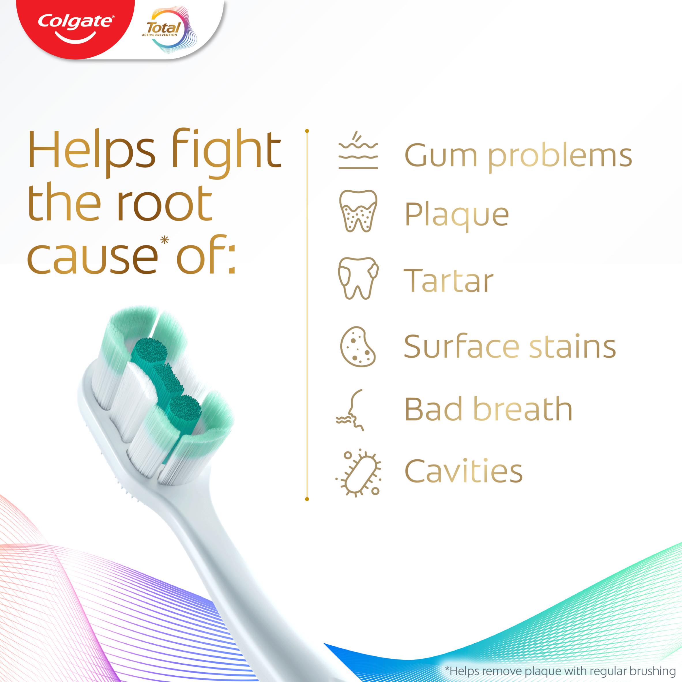 Colgate Total Foaming Clean Medium Manual Toothbrush thumbnail 3