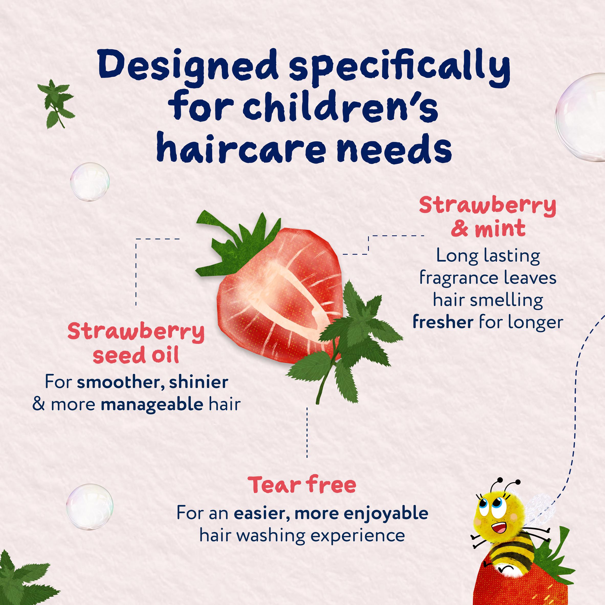 Childs Farm Tangle Taming Conditioner Strawberry & Mint Kids Tear Free Formula 250ml thumbnail 4