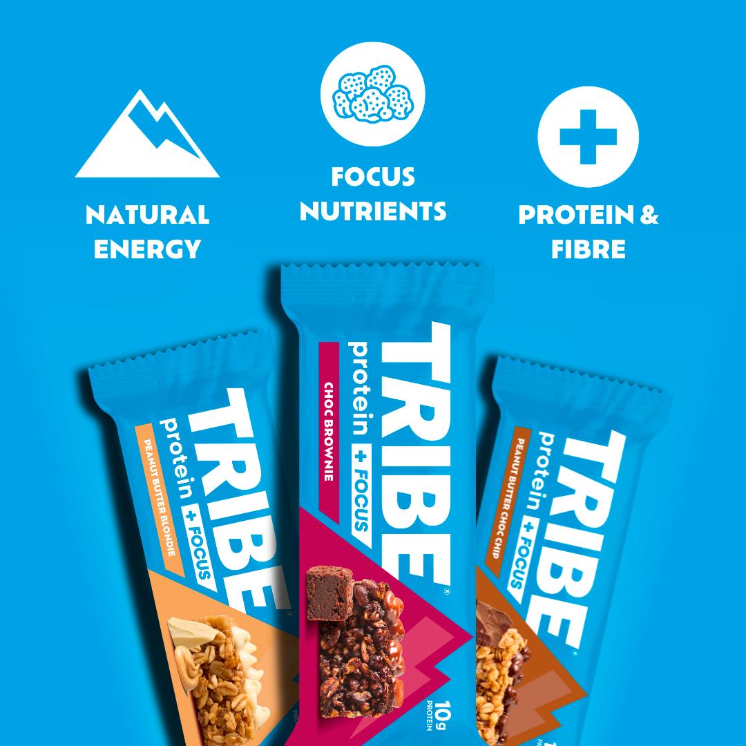 Tribe Protein & Focus Peanut Butter Choc Chip 60g thumbnail 3