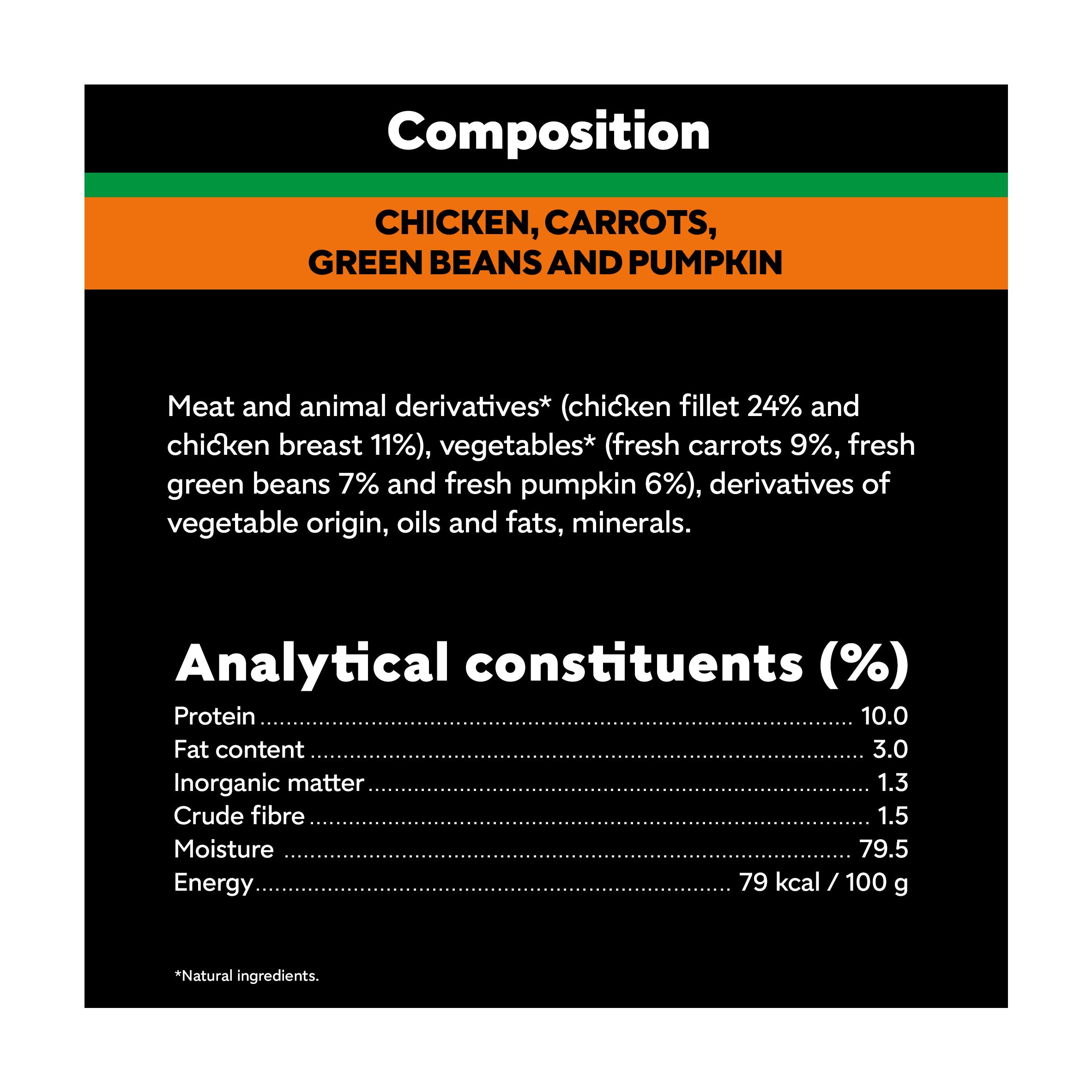 Cesar Fresh Bowl Adult Wet Dog Food with Chicken, Carrots, Beans, Pumpkin in Gravy 85g thumbnail 6