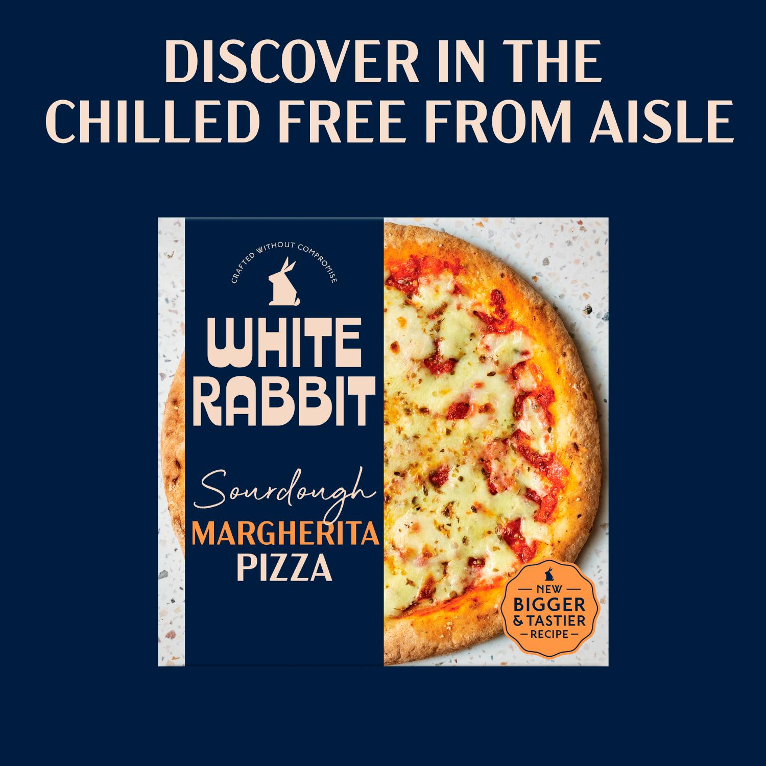 White Rabbit Gluten Free Sourdough Margherita Pizza 400g thumbnail 6