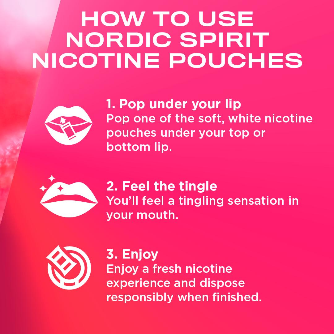 Nordic Spirit Nicotine Pouch Raspberry 9mg thumbnail 5