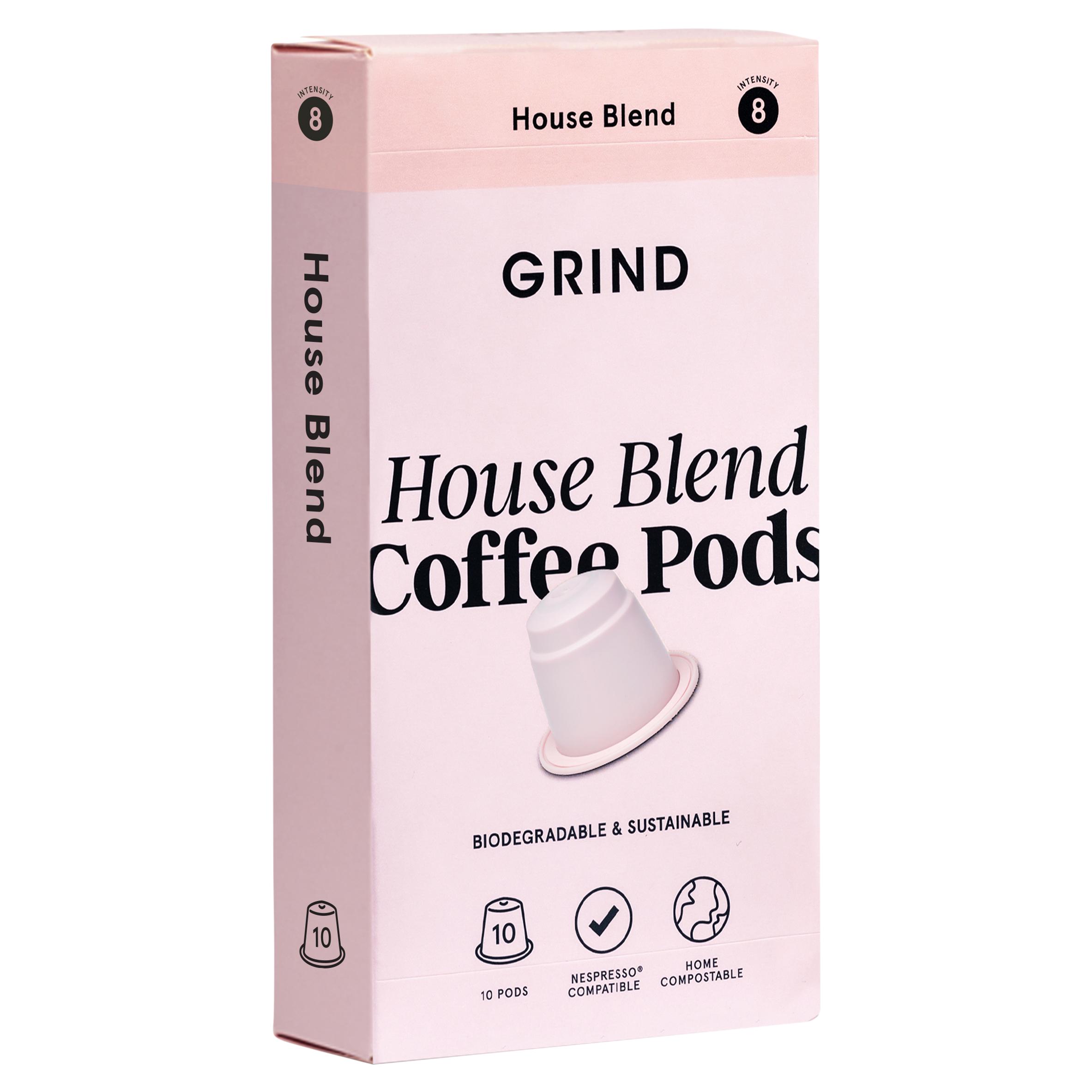Grind House Blend Coffee Pods x10 52g thumbnail 2