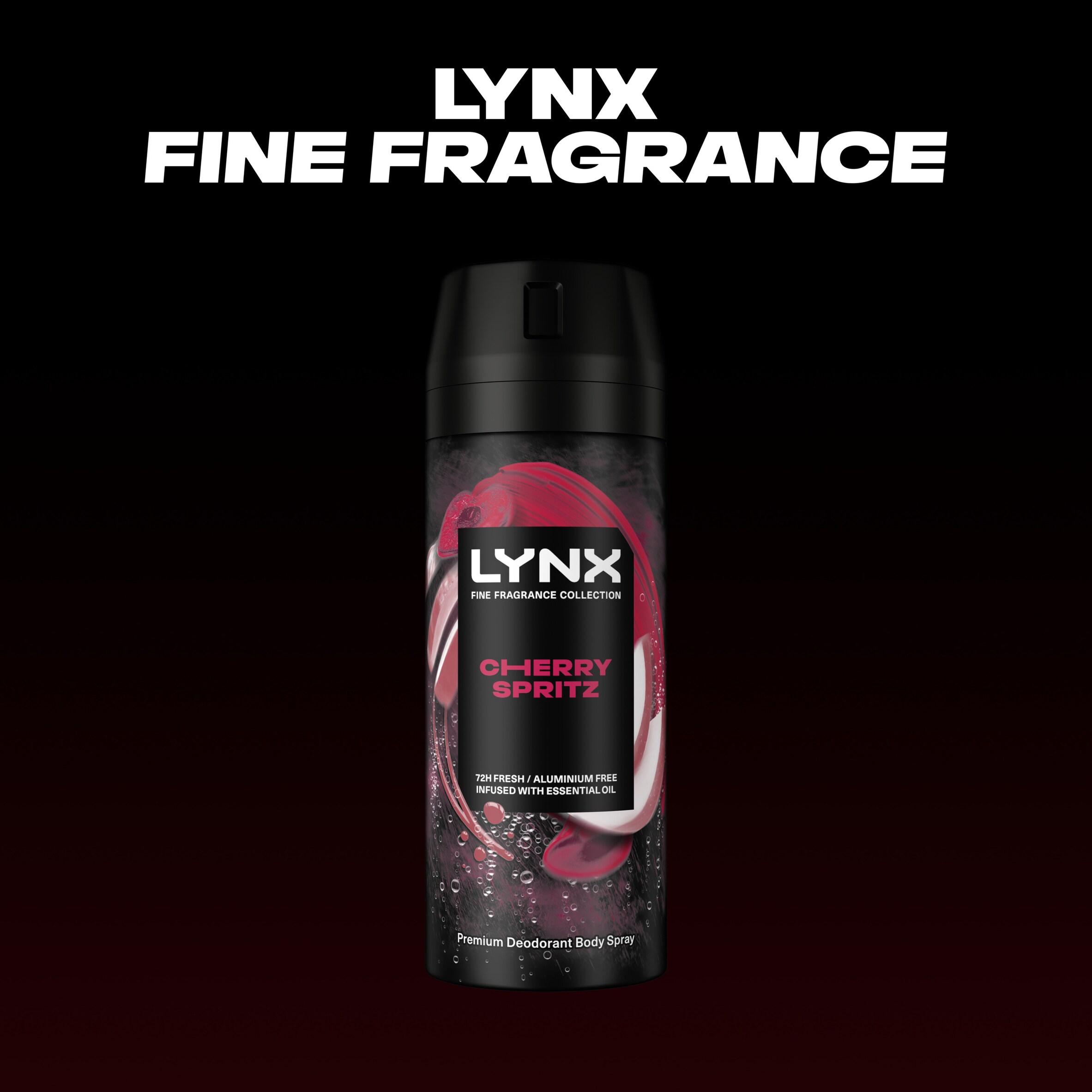 Lynx Cherry Spritz 72h Fine Fragrance Deodorant Body Spray for Men 150ml thumbnail 5