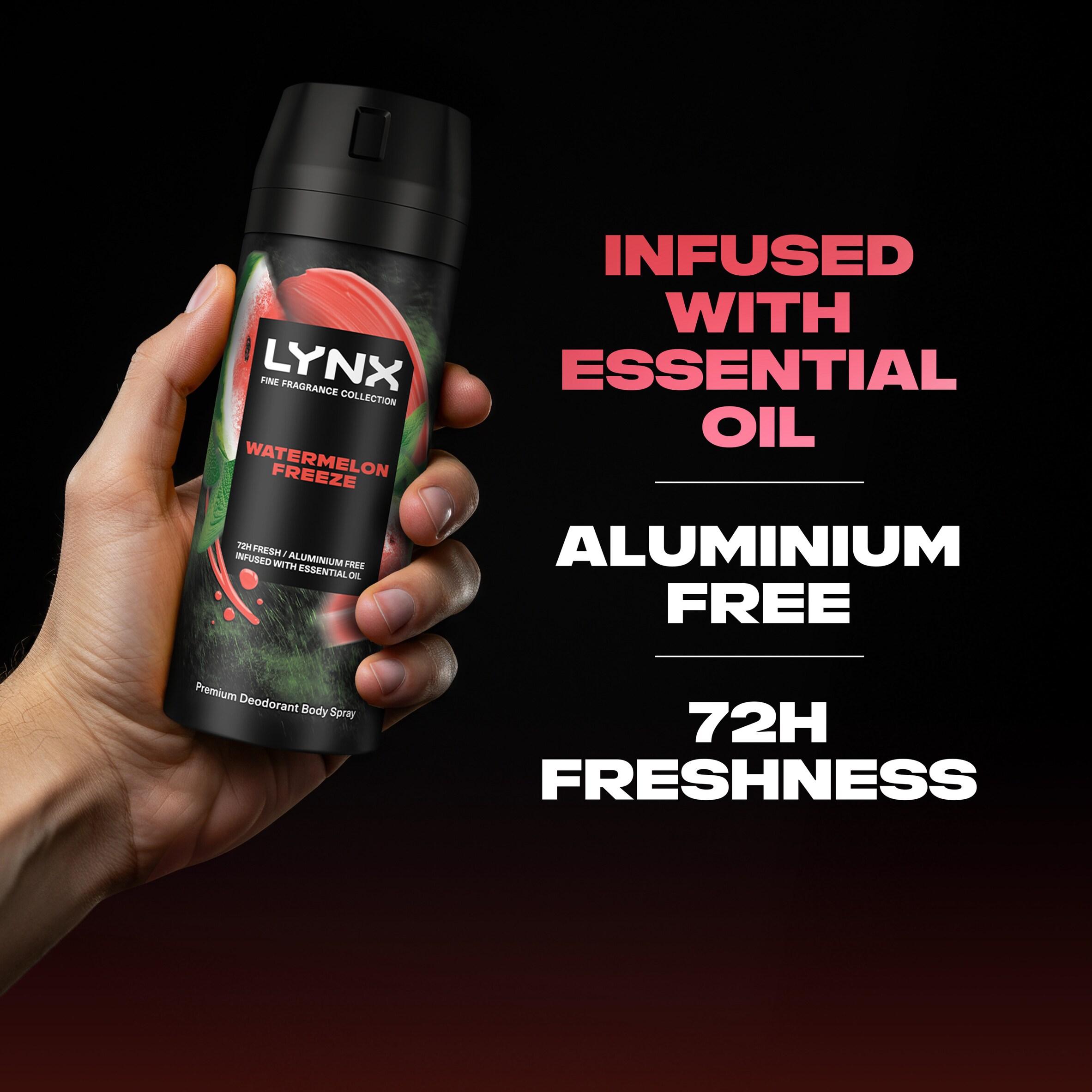 Lynx Watermelon Freeze 72h Fine Fragrance Deodorant Body Spray for Men 150ml thumbnail 4