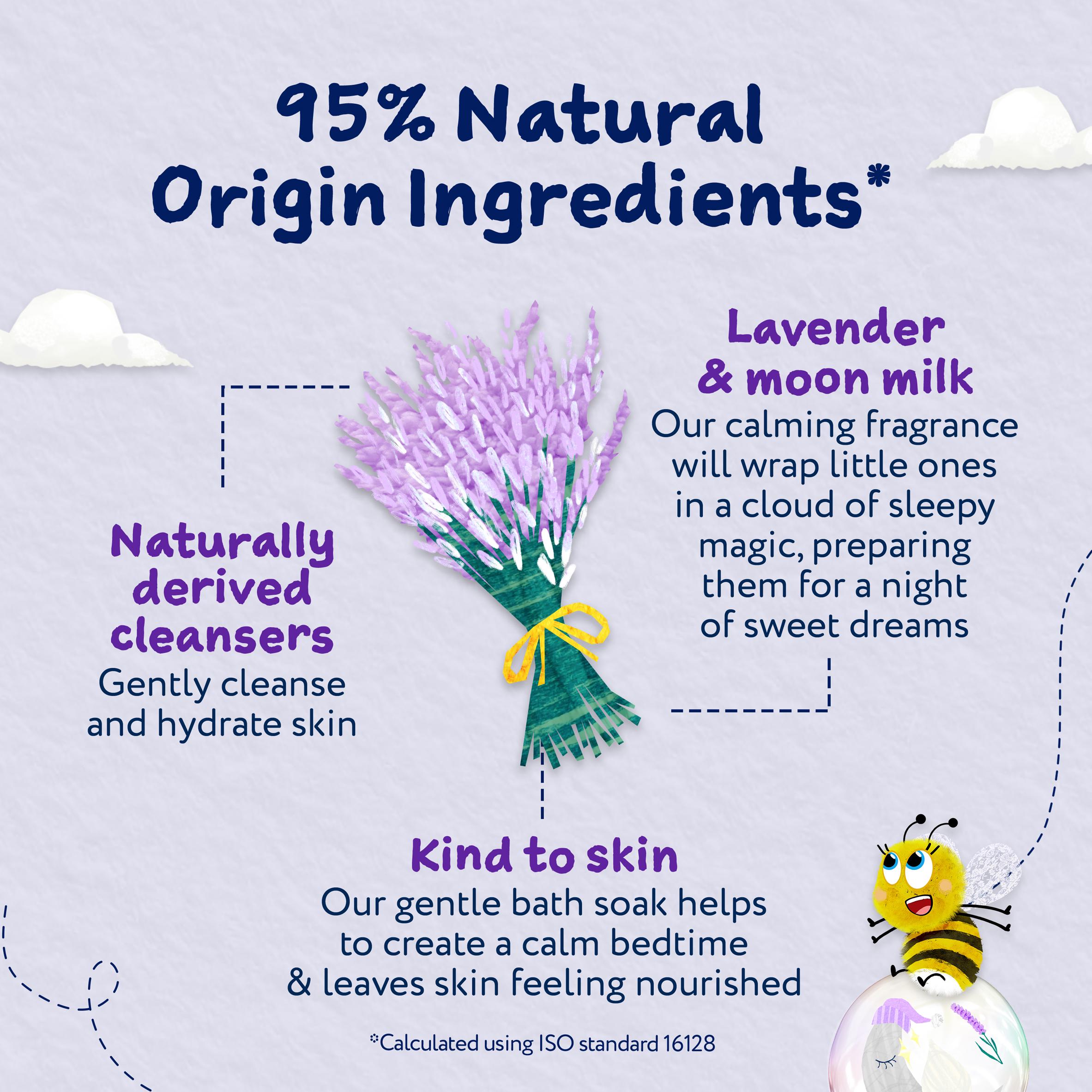 Childs Farm Slumber Time Sleep Bath Soak Lavender & Moon Milk Gentle Bubble Bath for Babies Kids & Sensitive Skin 250ml thumbnail 4