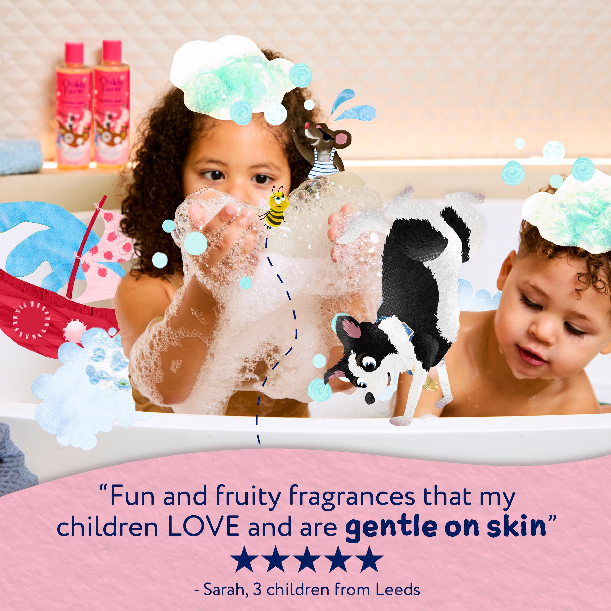 Childs Farm Raspberry Bubble Bath Gentle Formula for Kids Babies & Sensitive Skin 250ml thumbnail 3