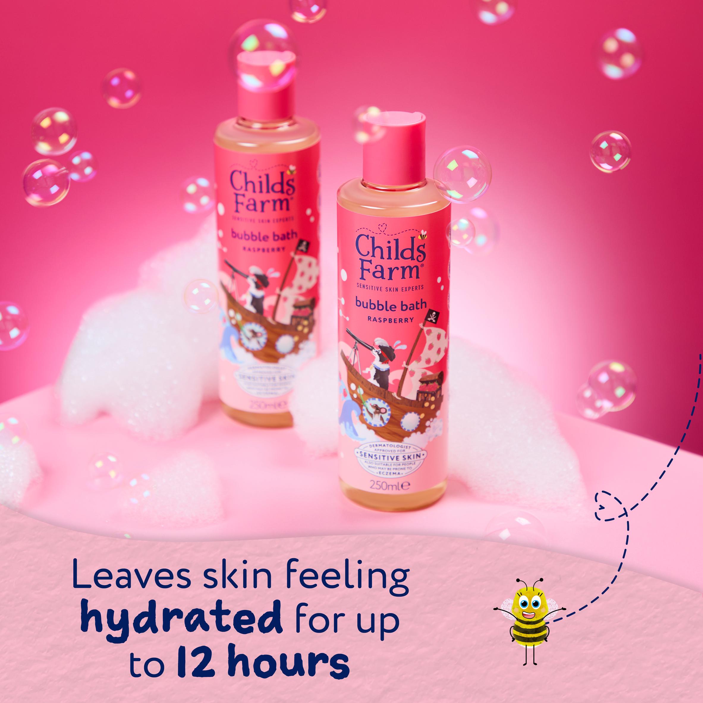 Childs Farm Raspberry Bubble Bath Gentle Formula for Kids Babies & Sensitive Skin 250ml thumbnail 5