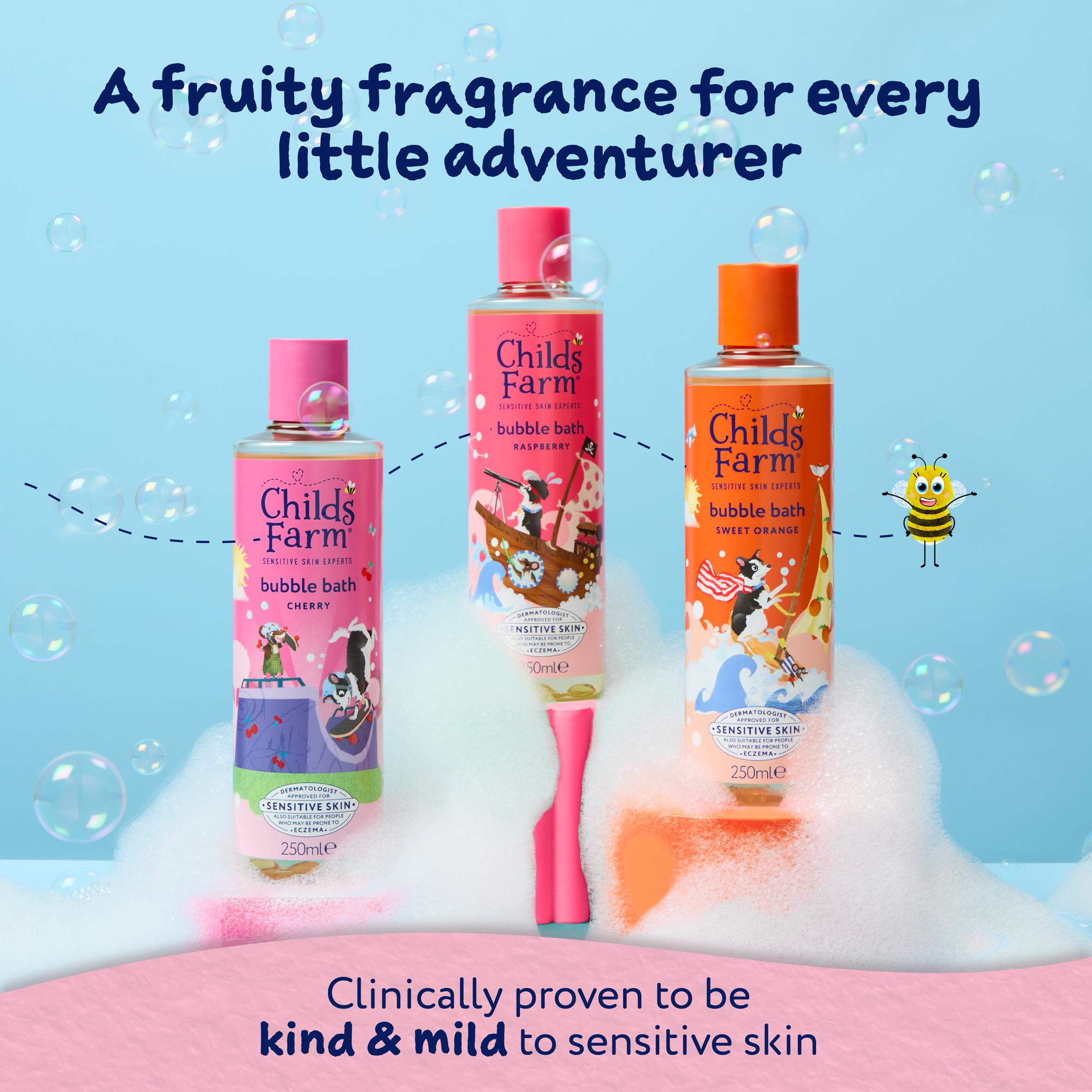 Childs Farm Raspberry Bubble Bath Gentle Formula for Kids Babies & Sensitive Skin 250ml thumbnail 6