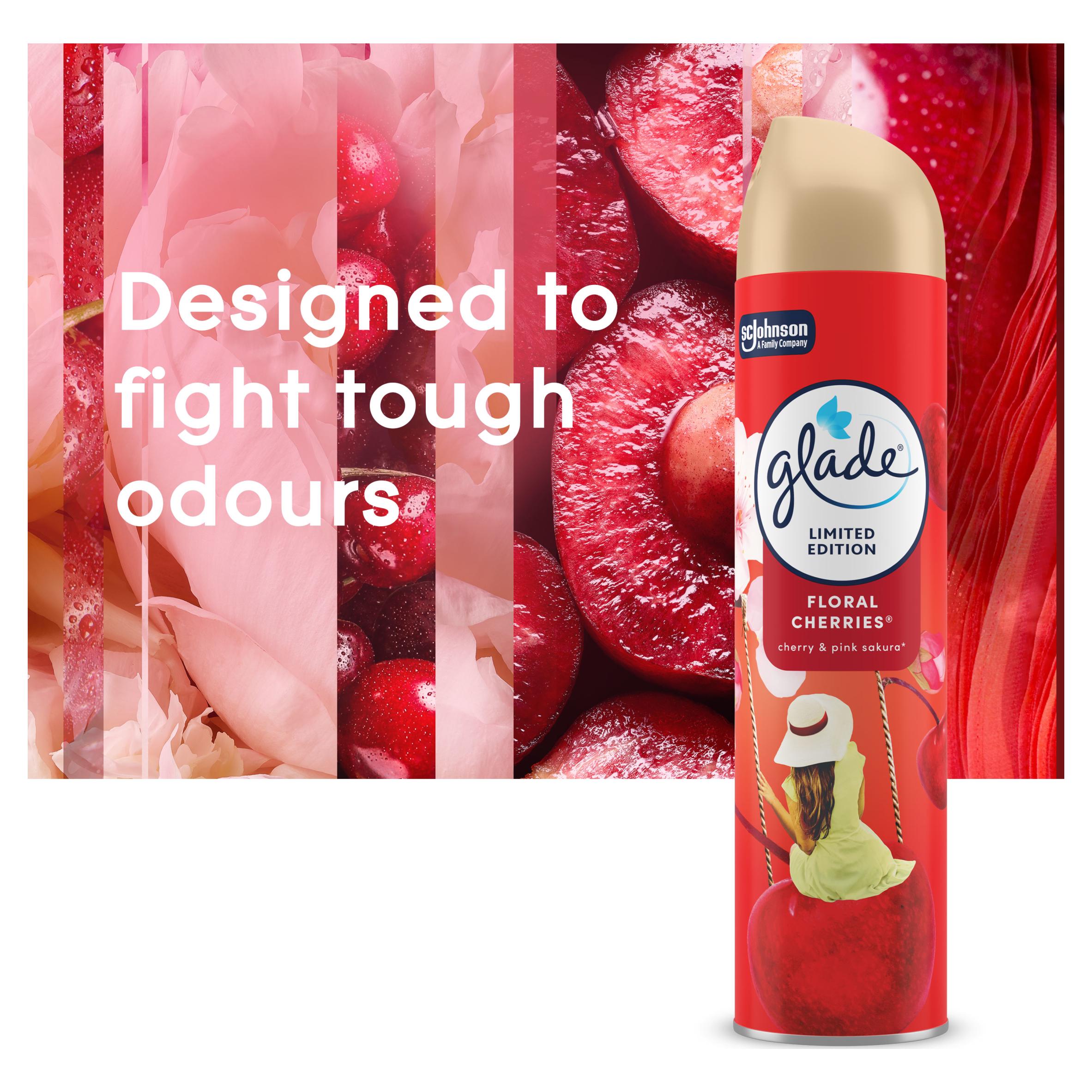 Glade Aerosol Air Freshener Floral Cherries 300ml thumbnail 4
