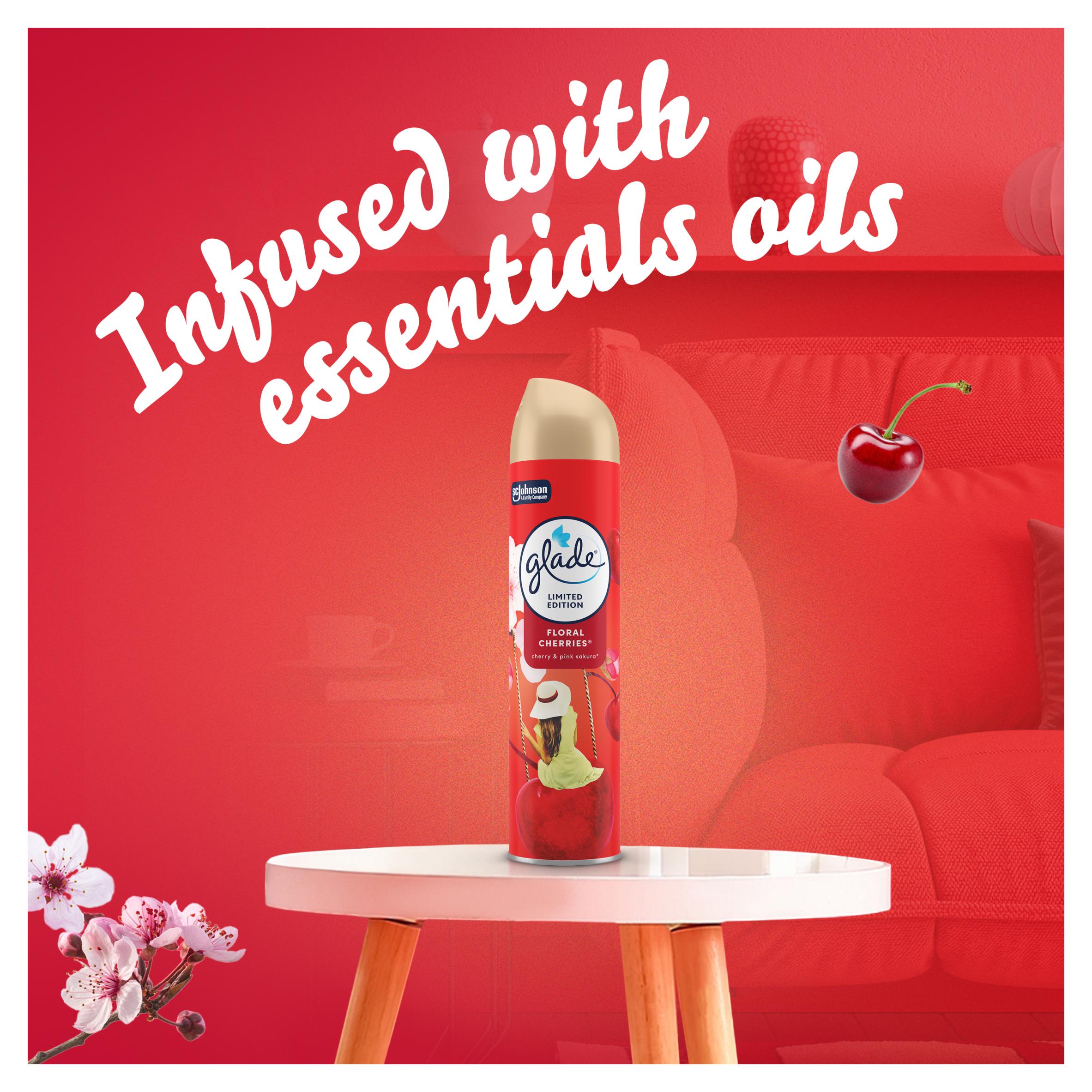 Glade Aerosol Air Freshener Floral Cherries 300ml thumbnail 5