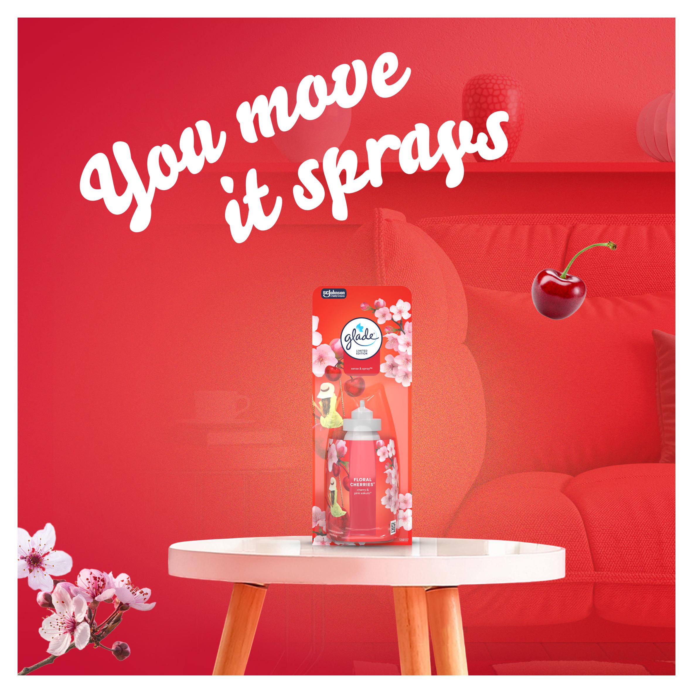Glade Sense & Spray Air Freshener Refill Floral Cherries 18ml thumbnail 4