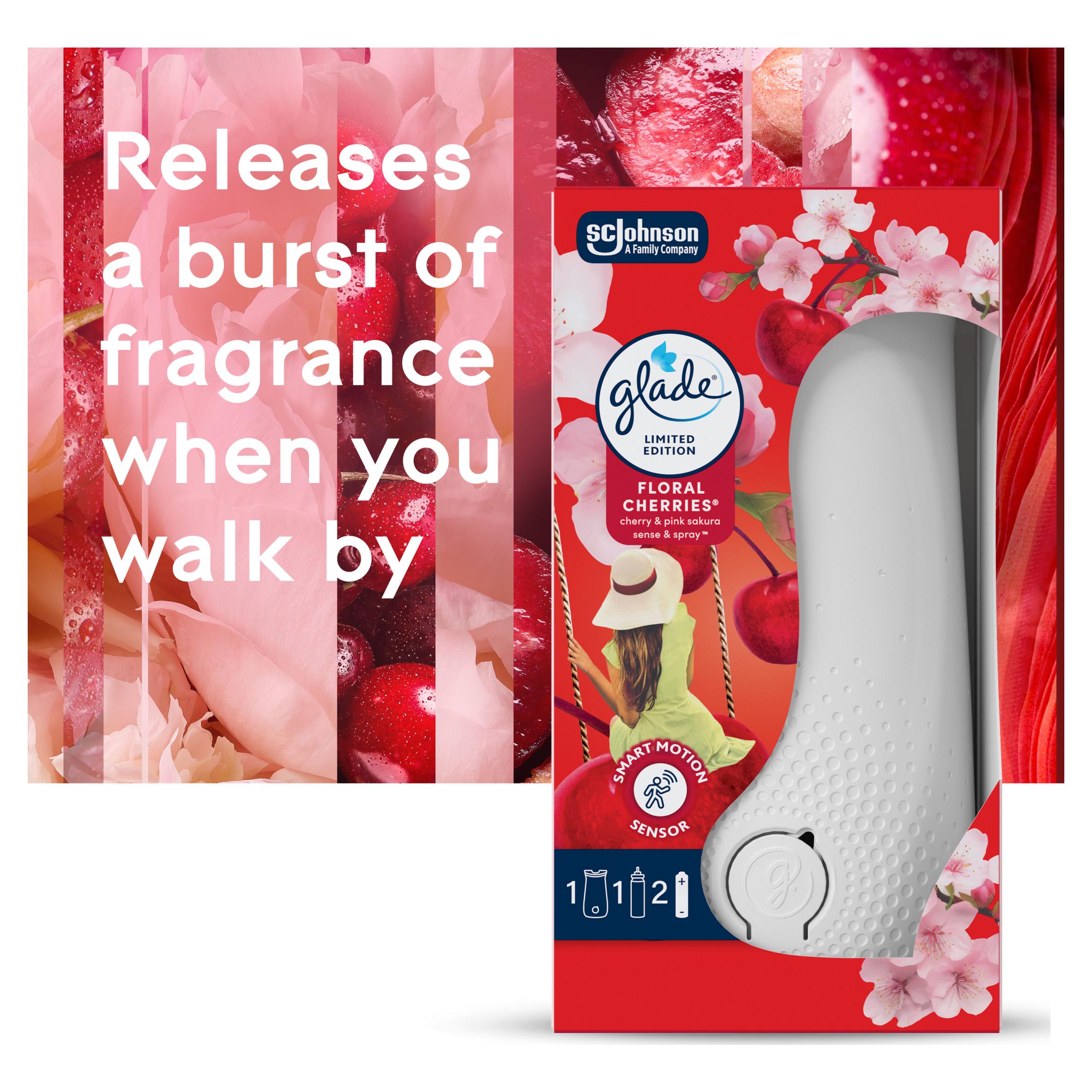 Glade Sense & Spray Air Freshener Holder & Refill Floral Cherries 18ml thumbnail 4