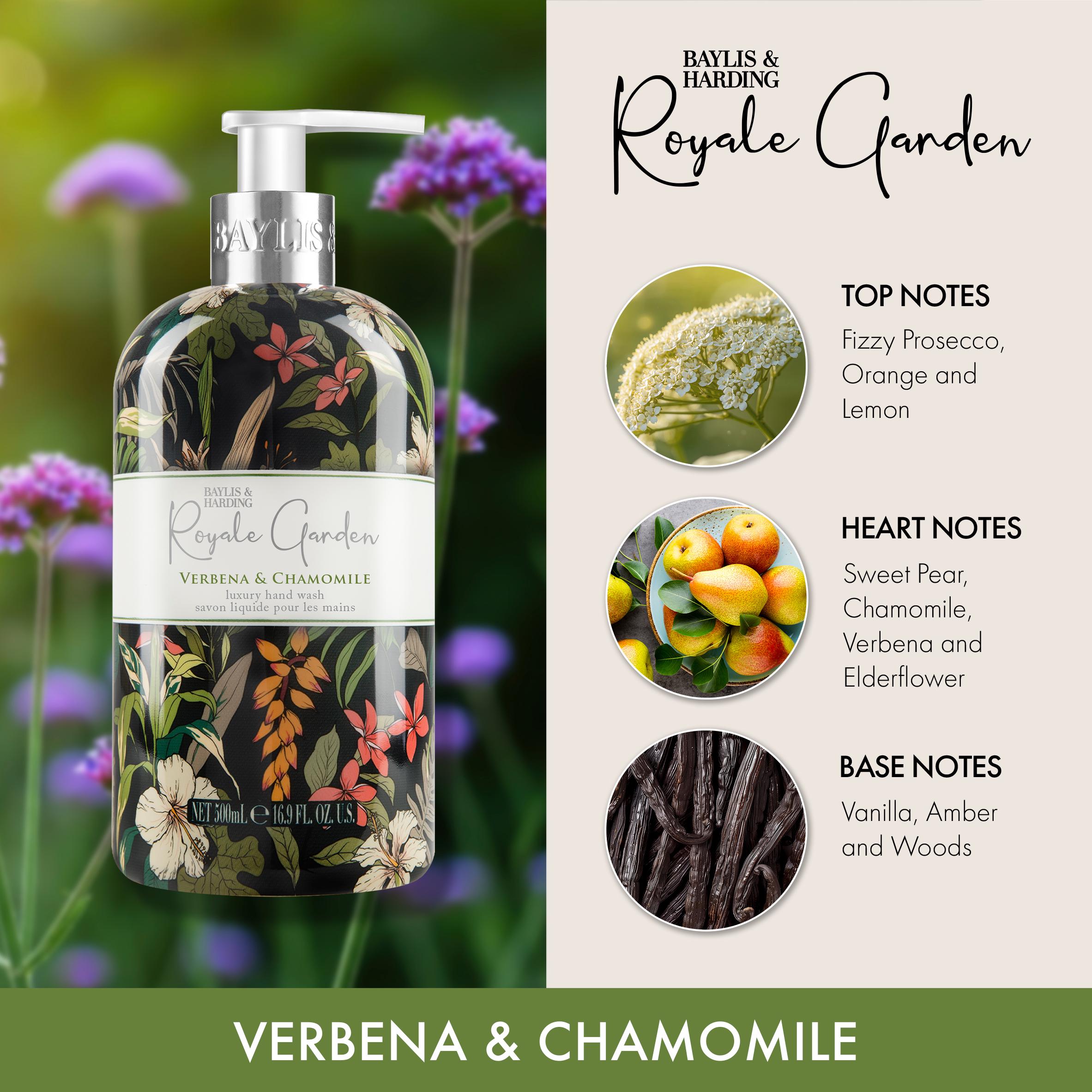 Baylis & Harding Royale Garden Verbena & Chamomile Luxury Hand Wash, Limited Edition 500ml thumbnail 2