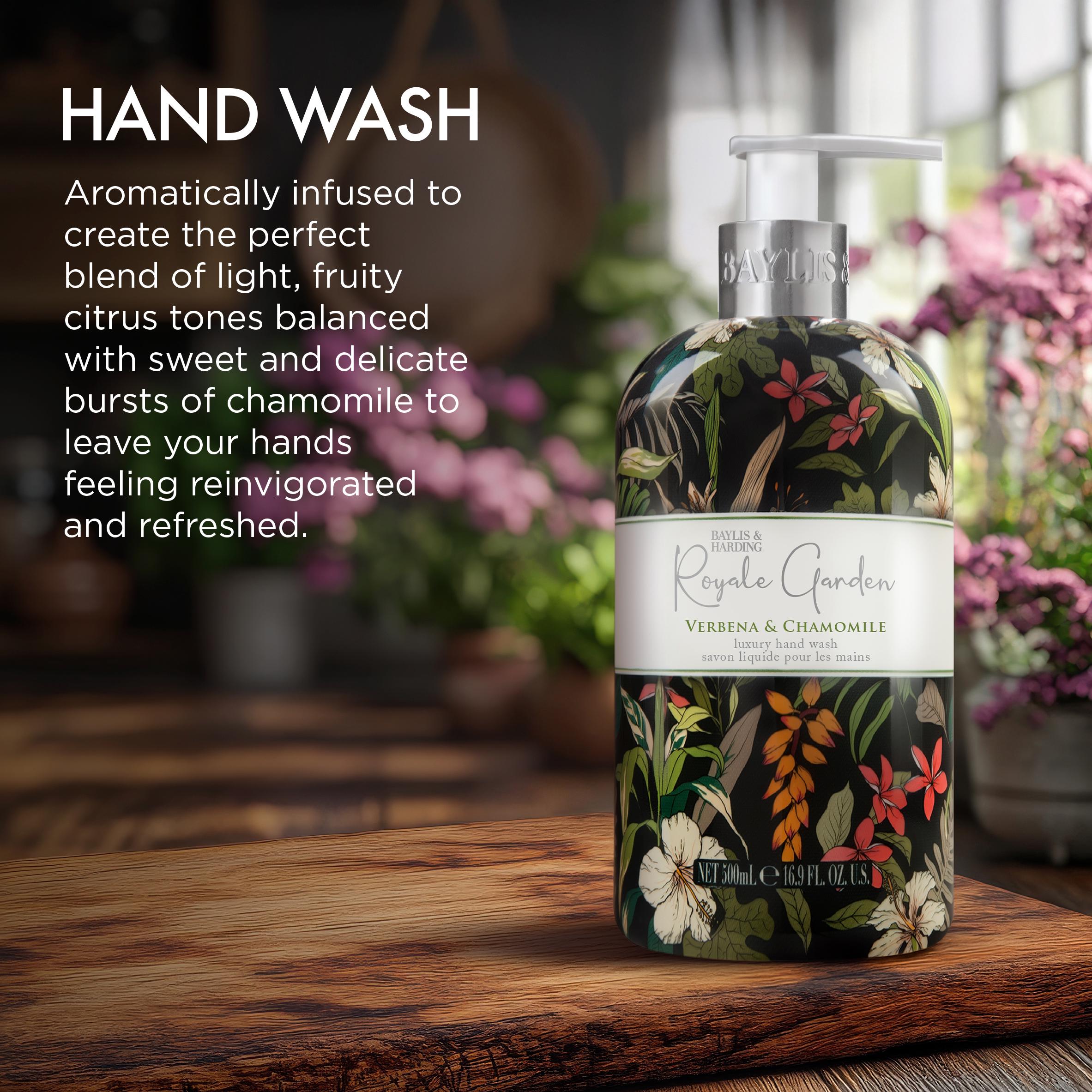 Baylis & Harding Royale Garden Verbena & Chamomile Luxury Hand Wash, Limited Edition 500ml thumbnail 3