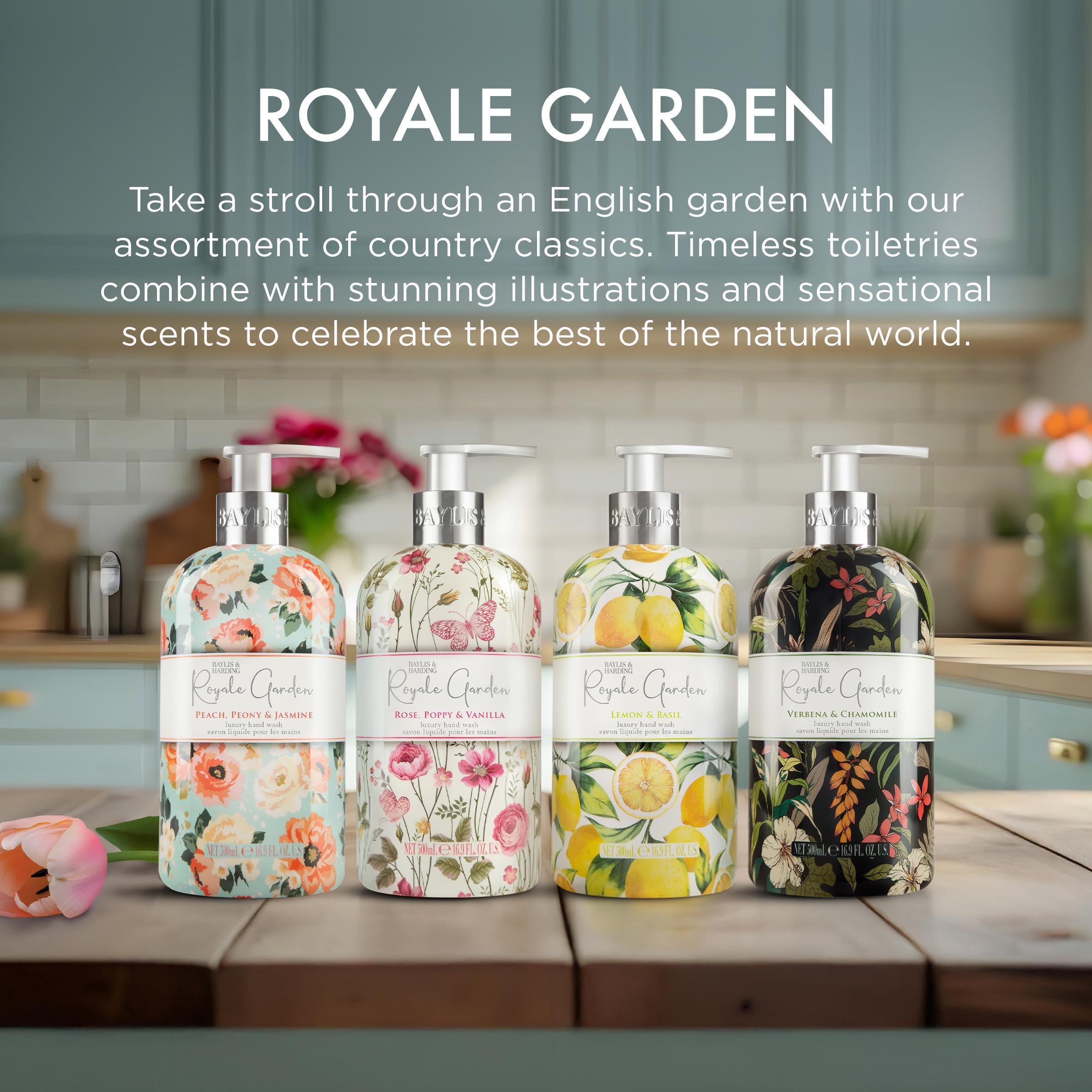 Baylis & Harding Royale Garden Rose, Poppy & Vanilla Luxury Hand Wash, Limited Edition 500ml thumbnail 4
