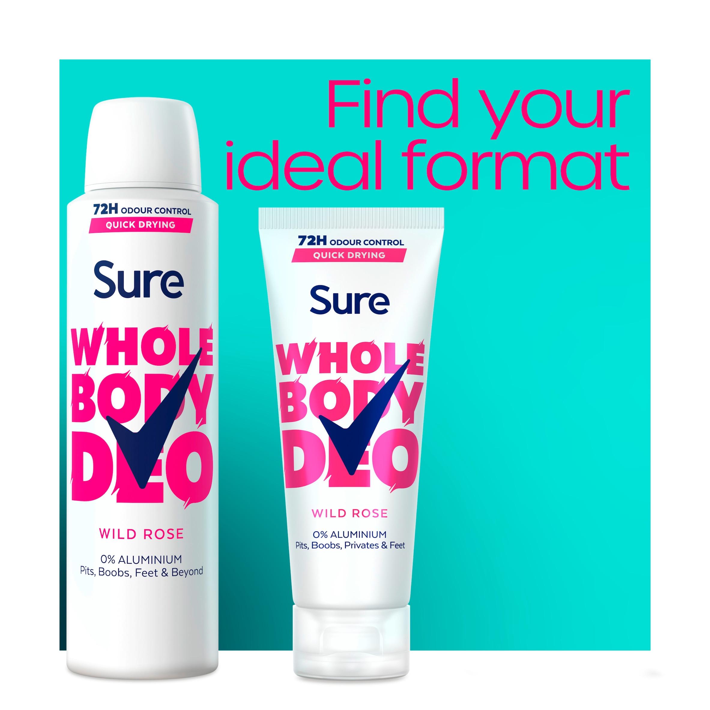 Sure Women Wild Rose Whole Body Deodorant Spray 72h Odour Control 150ml thumbnail 6