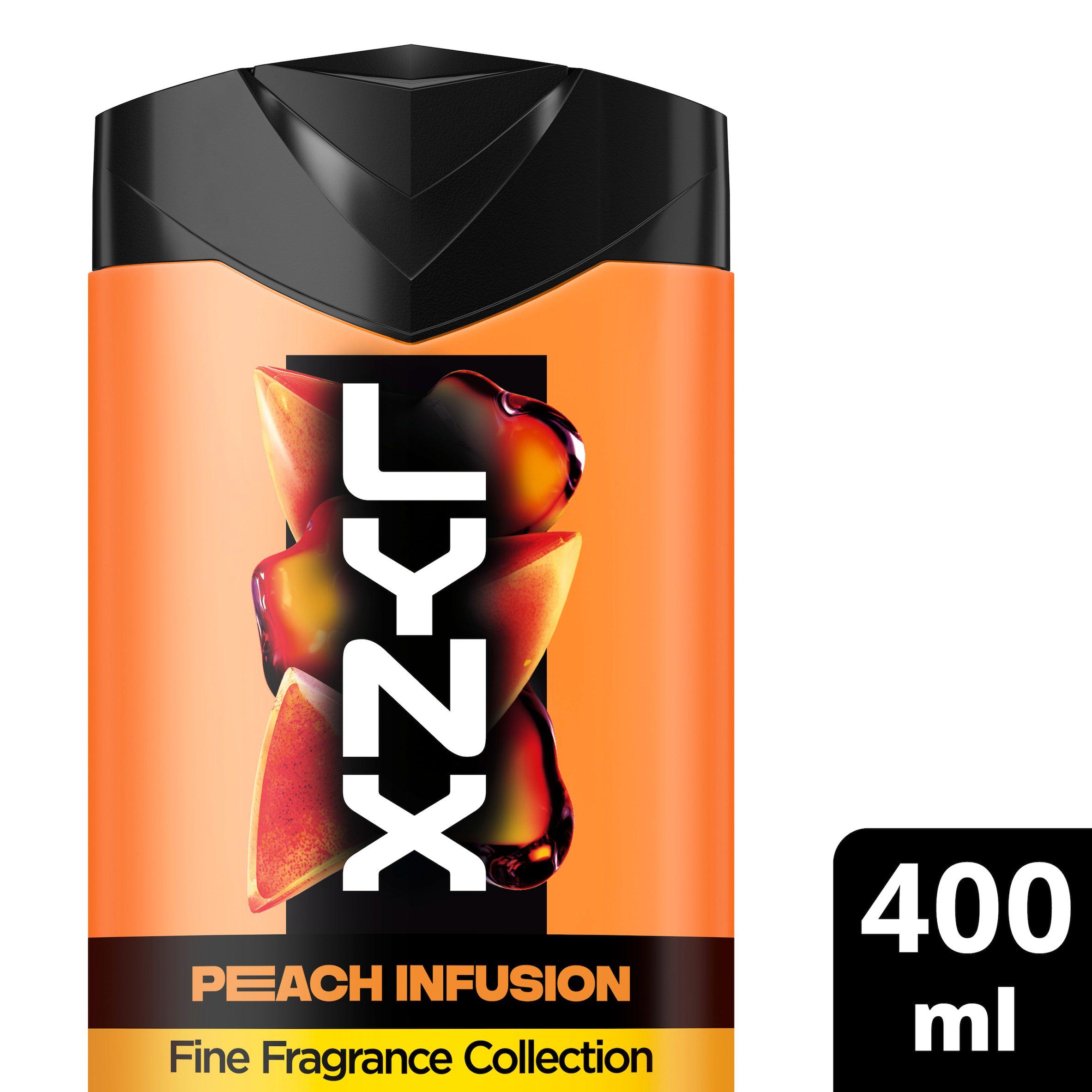 Lynx Fine Fragrance Collection Premium Body Wash Peach Infusion 400 ml
