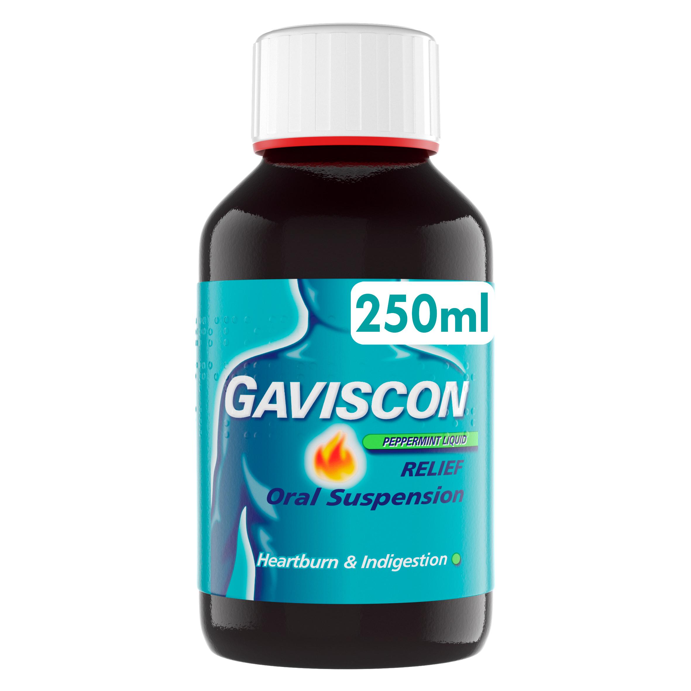 Gaviscon Heartburn & Indigestion Liquid Peppermint 250ml thumbnail 5