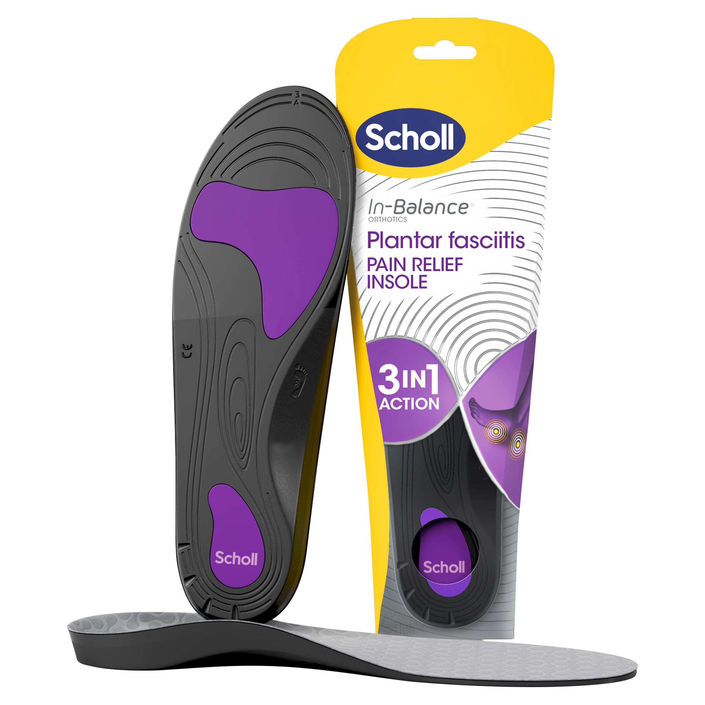 Scholl Balance Orthotics S M L Size 4, 5-6, 5 Plantar Fasciitis Pain Relief Insole thumbnail 2