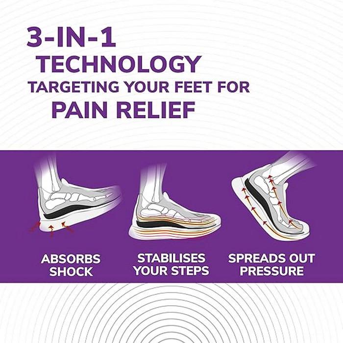 Scholl Balance Orthotics S M L Size 4, 5-6, 5 Plantar Fasciitis Pain Relief Insole thumbnail 4