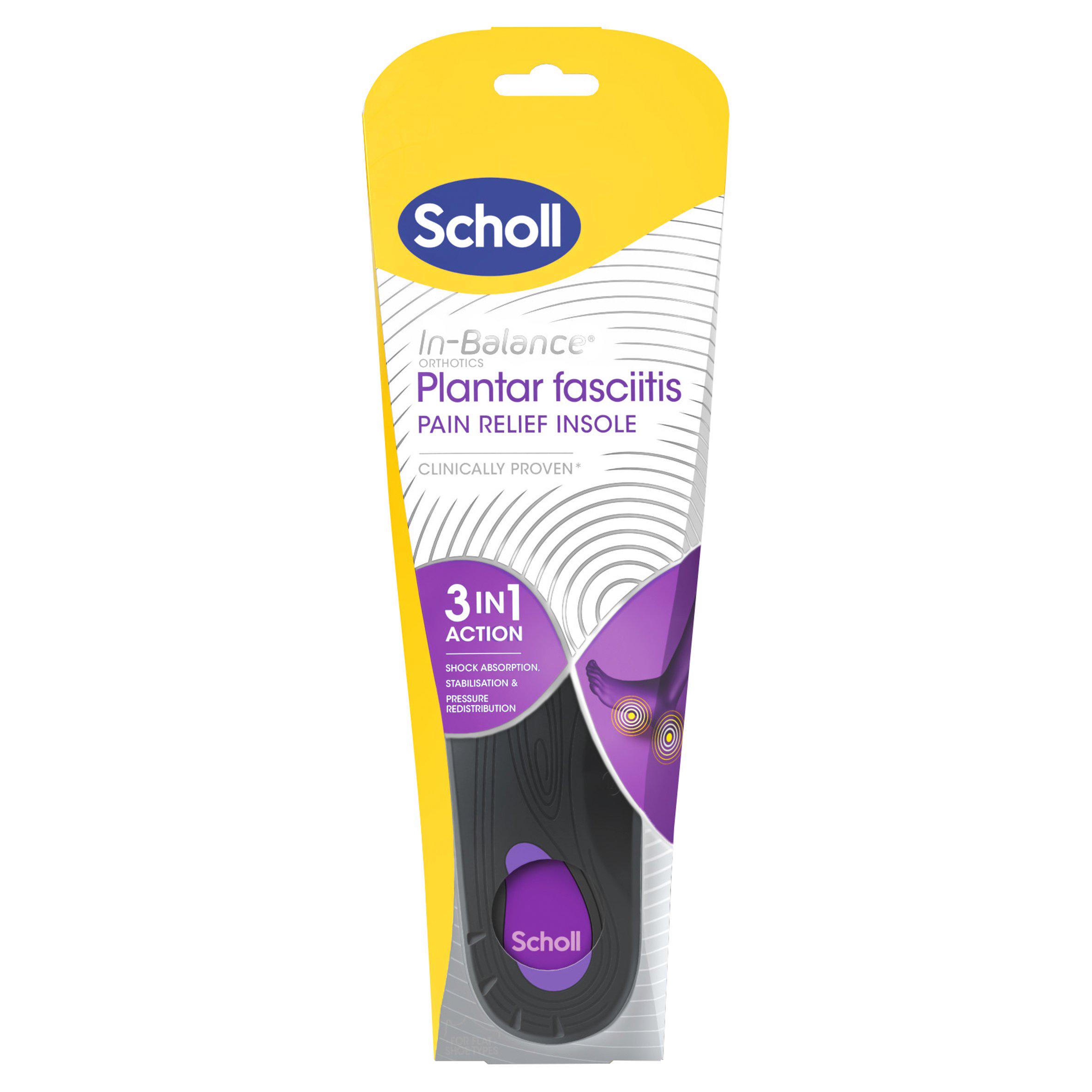 Scholl Plantar Fasciitis Pain Relief Insole Sizes 9-11