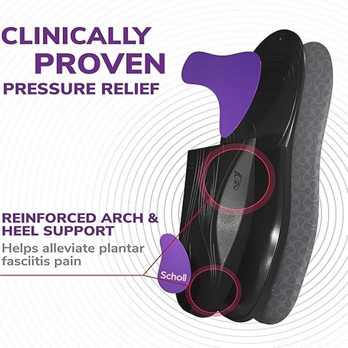 Scholl Plantar Fasciitis Pain Relief Insole Sizes 9-11 thumbnail 5