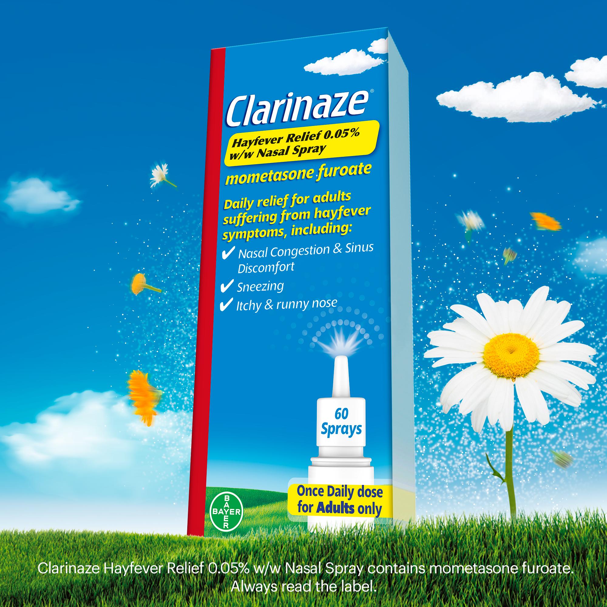 Clarinaze Hayfever Relief 0.05% w/w 60 Nasal Spray 10g thumbnail 6