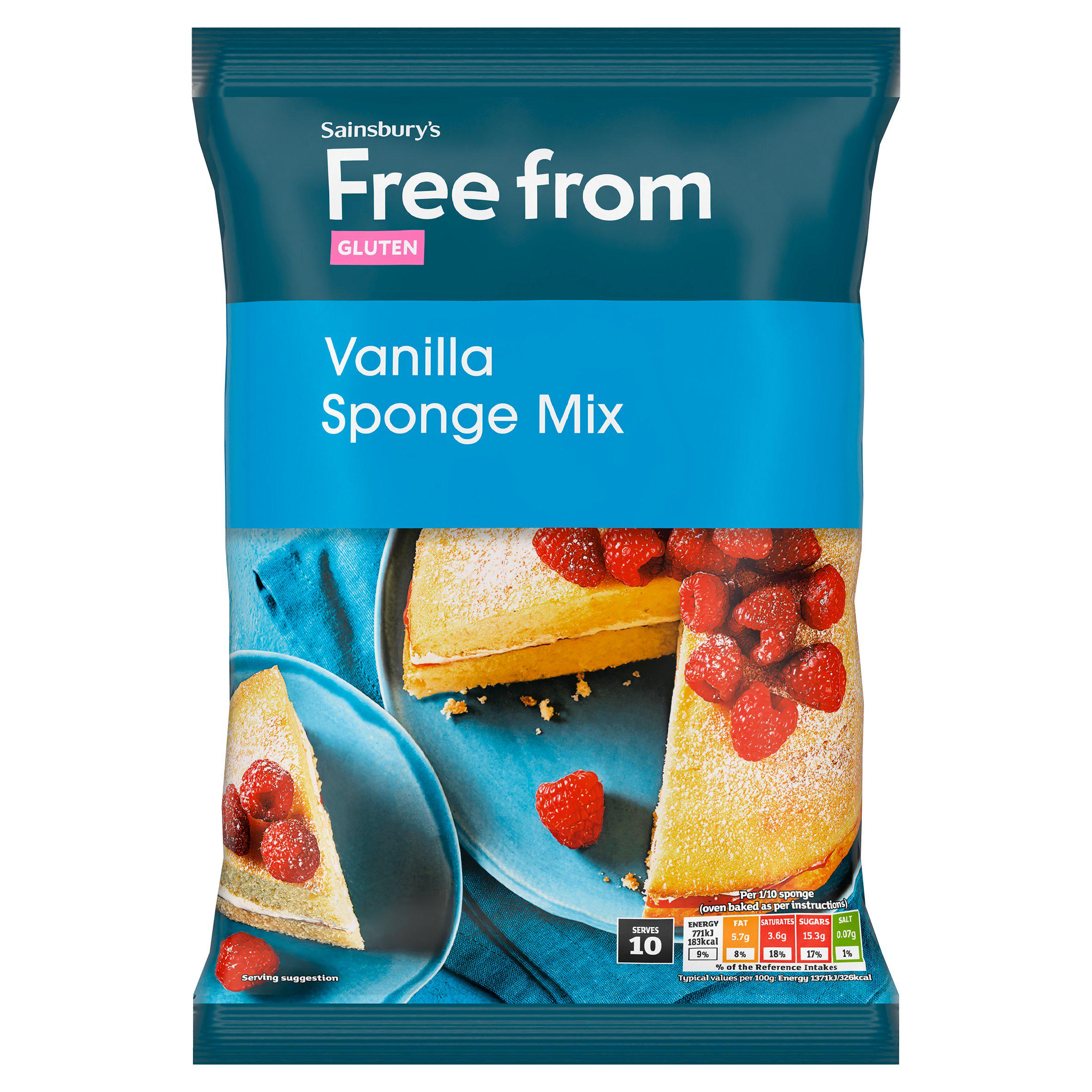 Sainsbury's 350g Freefrom Vanilla Sponge Cake Mix