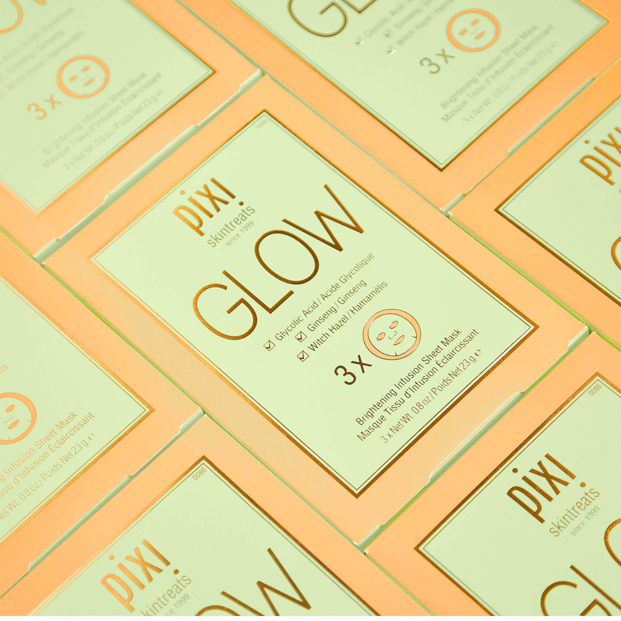 Pixi Glow Brightening Infusion Face Mask Sheet x3 thumbnail 4