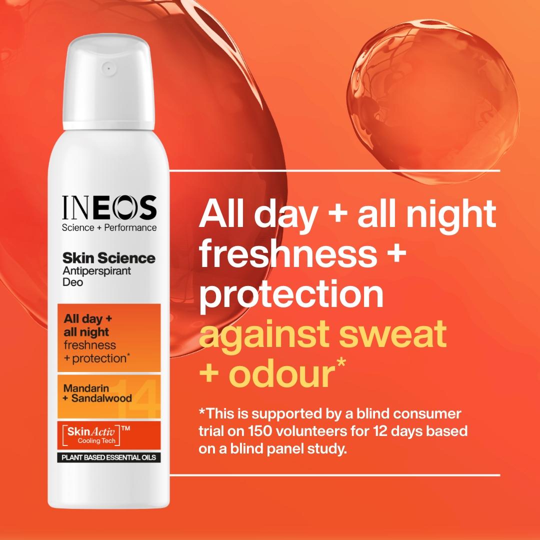 Ineos Skin Science Mandarin + Sandalwood Antiperspirant Deo 200ml thumbnail 4