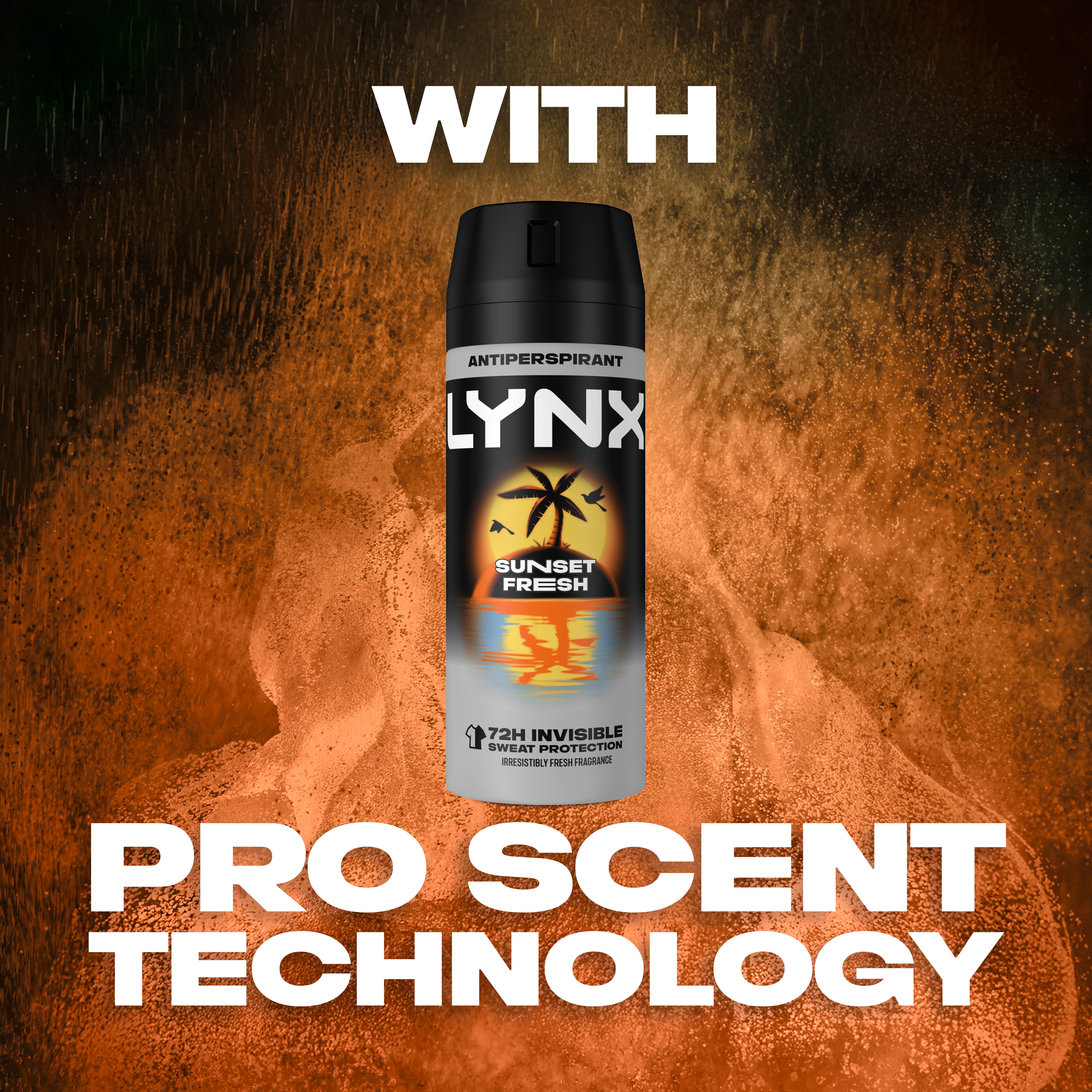 Lynx Sunset Fresh 72h Antiperspirant Deodorant for Men 150ml thumbnail 4