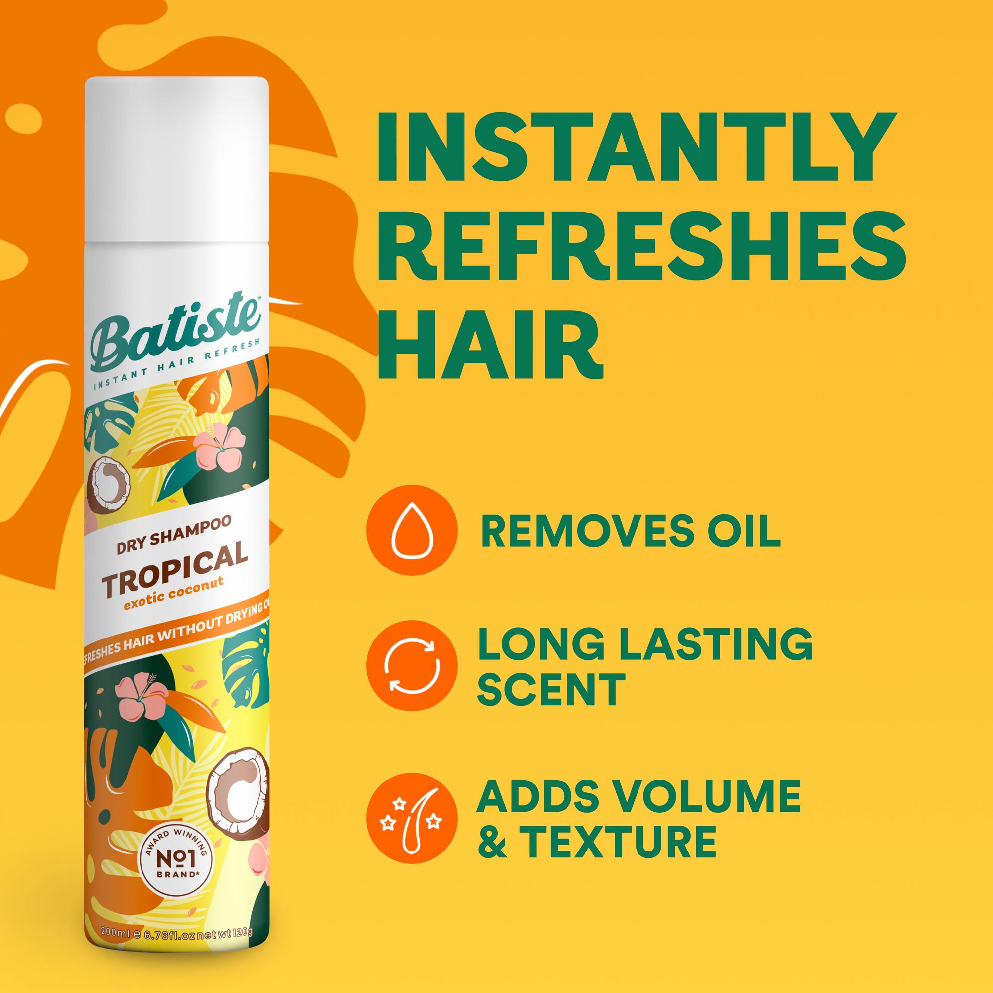 Batiste Dry Shampoo Tropical Exotic Coconut 350ml thumbnail 2