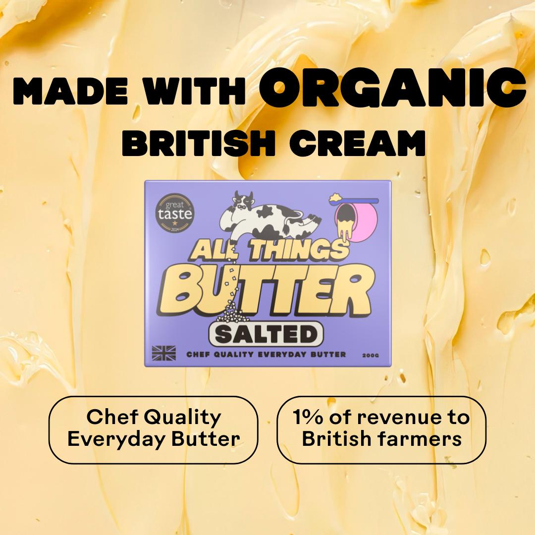 All Things Butter Organic Salted British Butter 200g thumbnail 2
