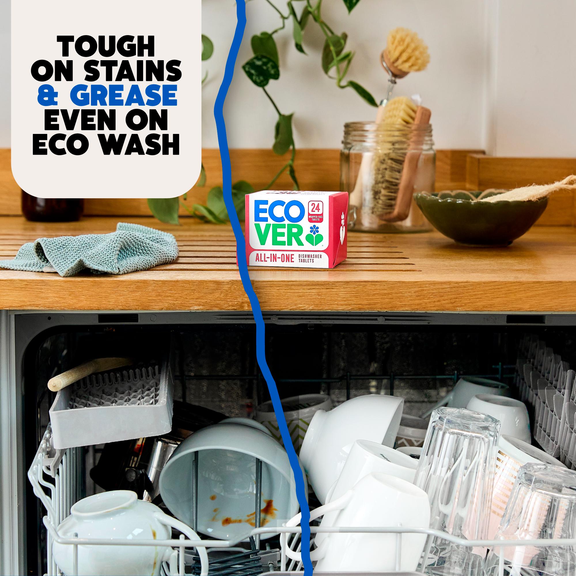 Ecover All in One Wrapper Free Dishwasher Tablets x45 0.78g thumbnail 5