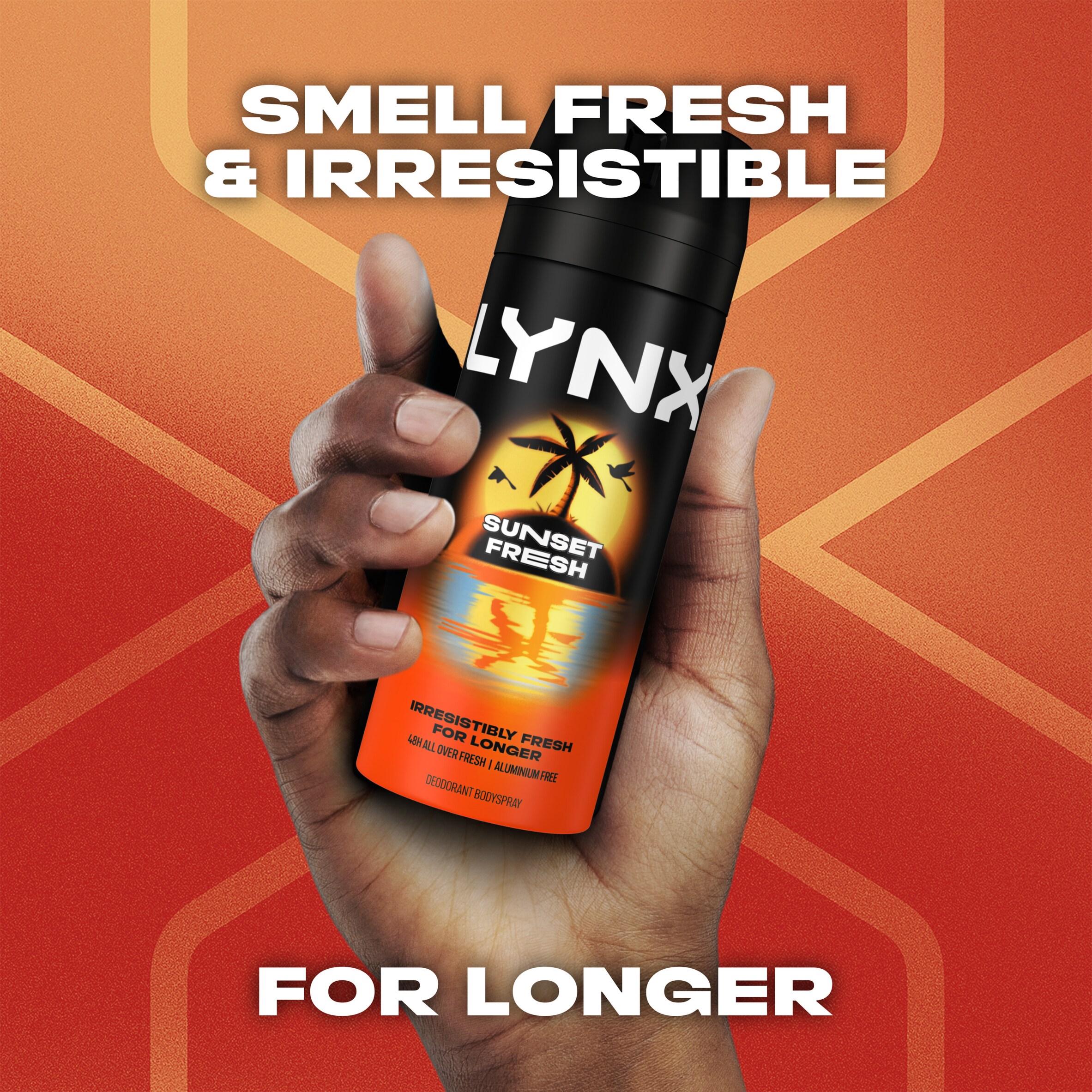 Lynx Sunset Fresh 48h Deodorant Body Spray for Men 150ml thumbnail 2