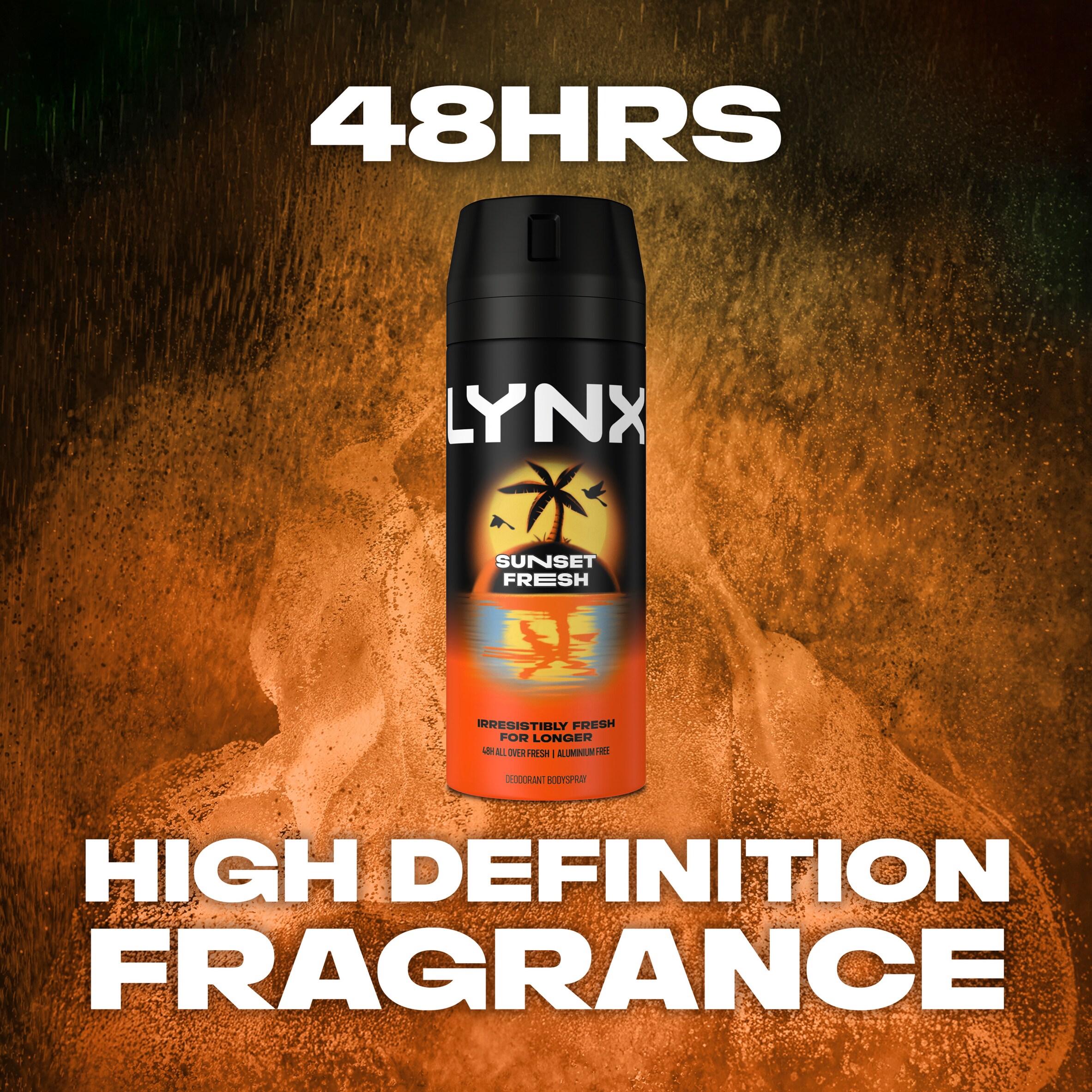 Lynx Sunset Fresh 48h Deodorant Body Spray for Men 150ml thumbnail 4
