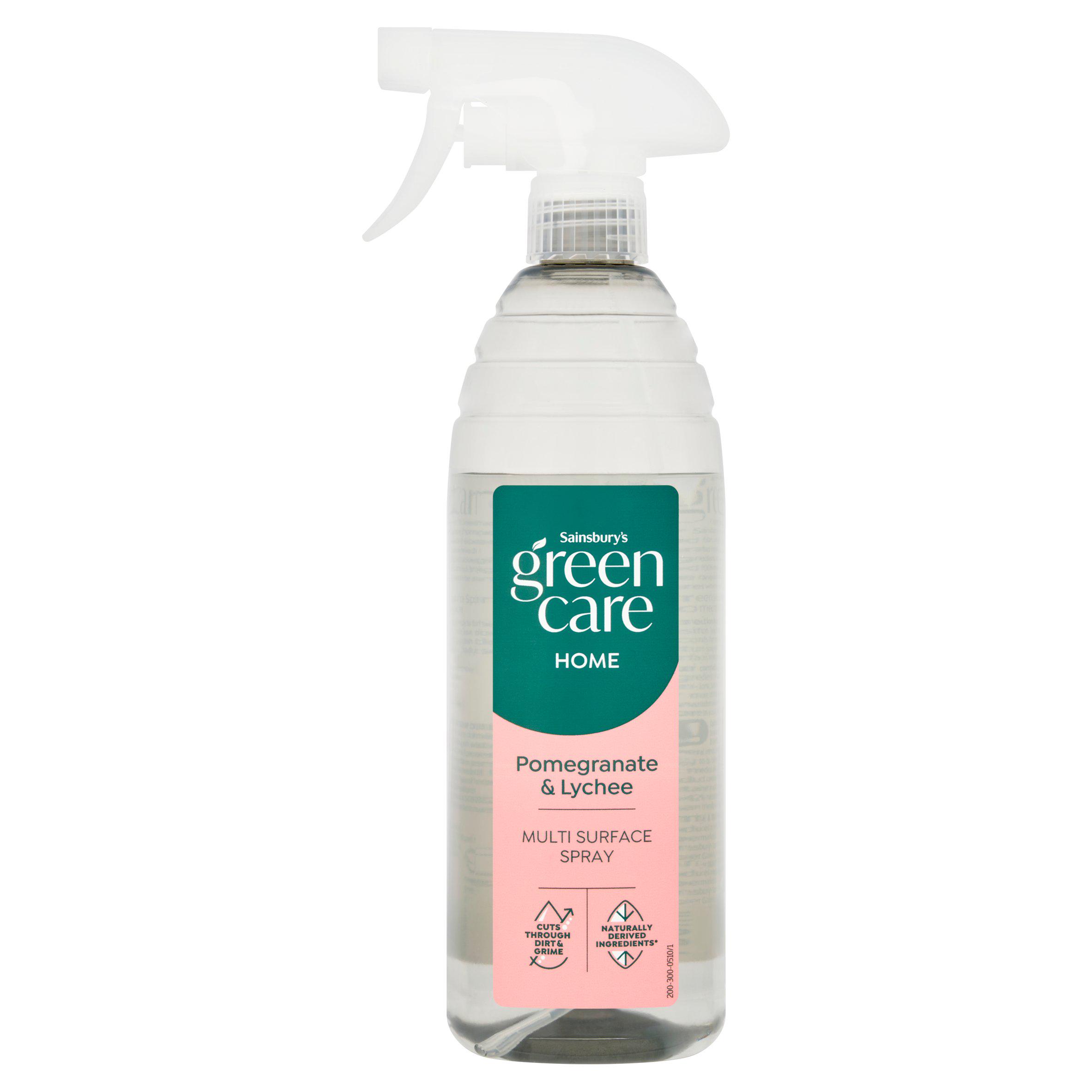 Sainsbury's Green Care Home Pomegranate & Lychee Multi Surface Spray 750ml